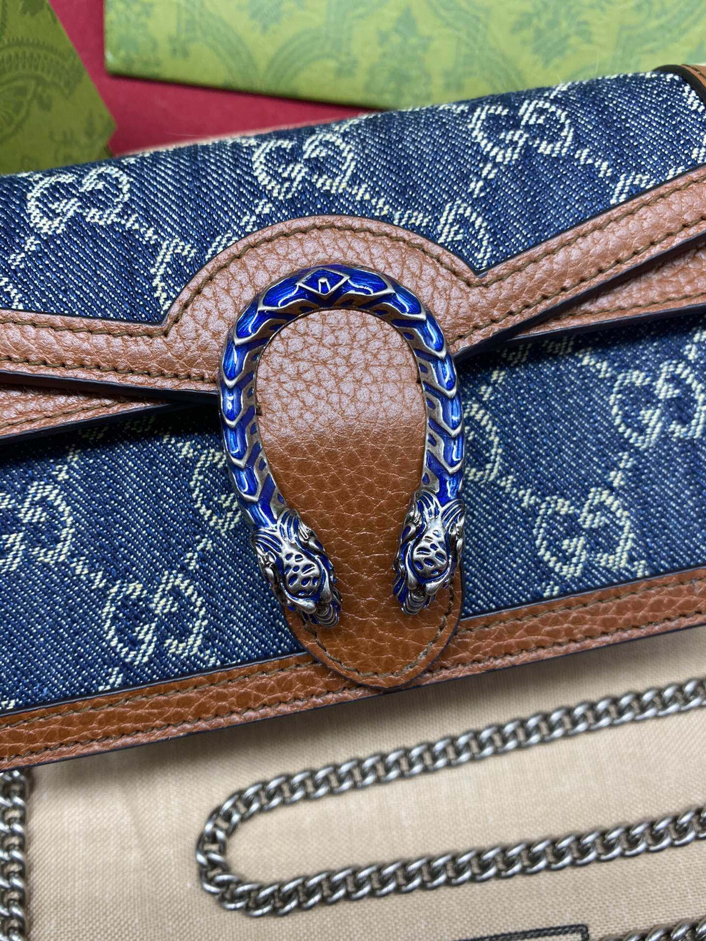 Gvc*1 DIONYSUS GG Svp*me S*pER MINI BAG 6.5"Wx3.9"Hx1.6"D