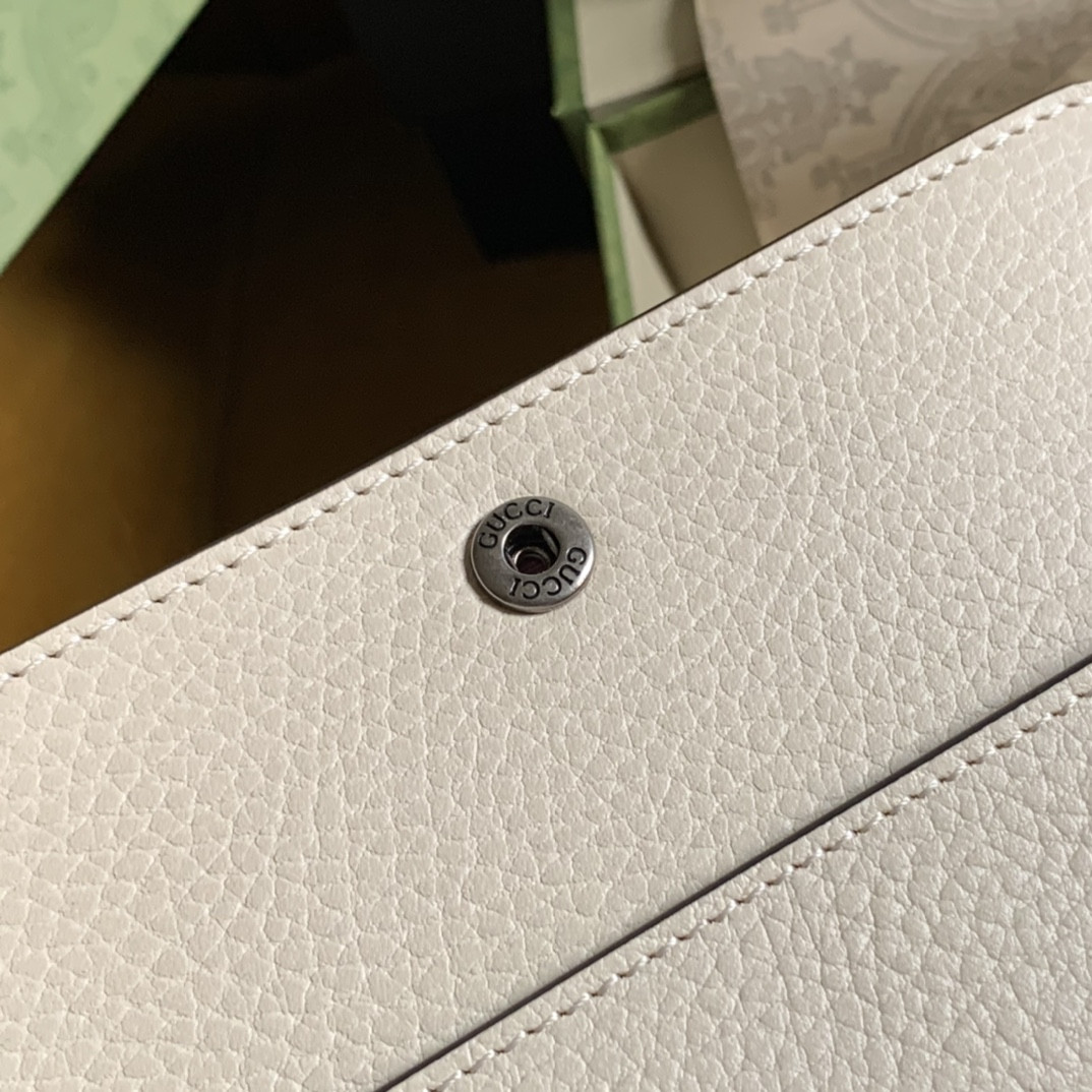 Gvc*1 DIONYSUS LEATHER S*pER MINI BAG WHITE 6.5"Wx3.9"Hx1.6"D