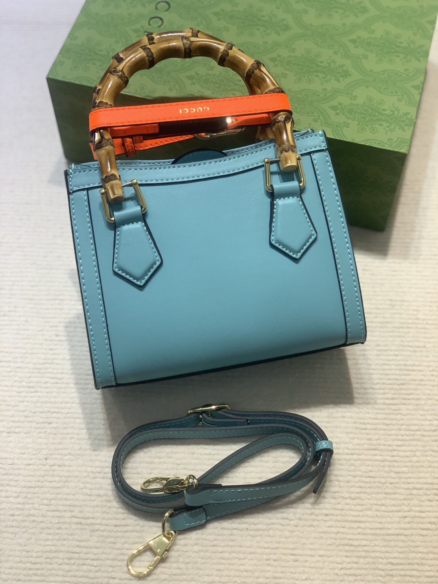 Gvc*1 DIANA MINI TOTE BAG Blue 20W x 16H x 10D CM