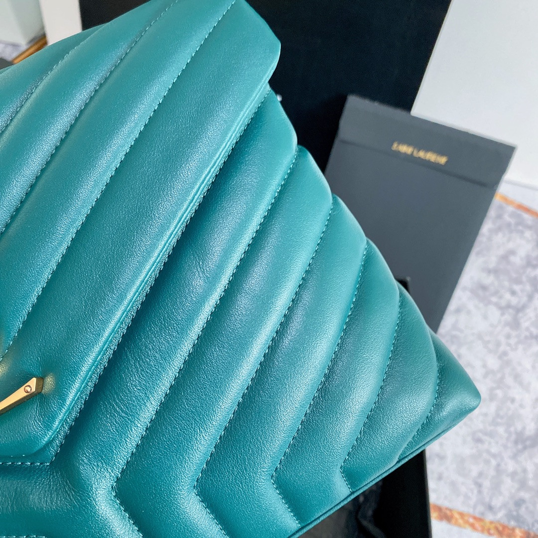 Y51 LOULOU MEDIUM BAG IN Y-QUILTED LEATHER BAG 12.5 X 8.6 X 4.7 INCHES