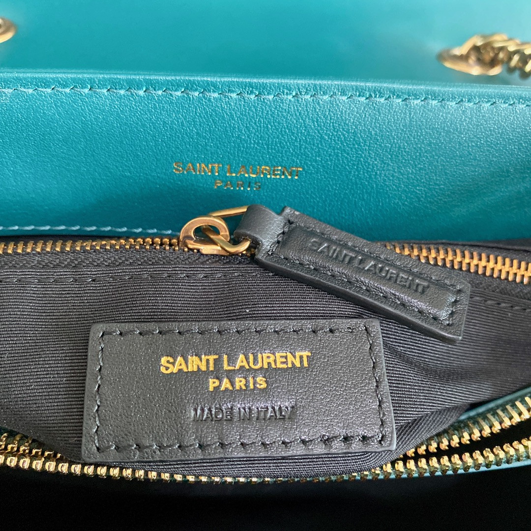 Y51 LOULOU MEDIUM BAG IN Y-QUILTED LEATHER BAG 12.5 X 8.6 X 4.7 INCHES