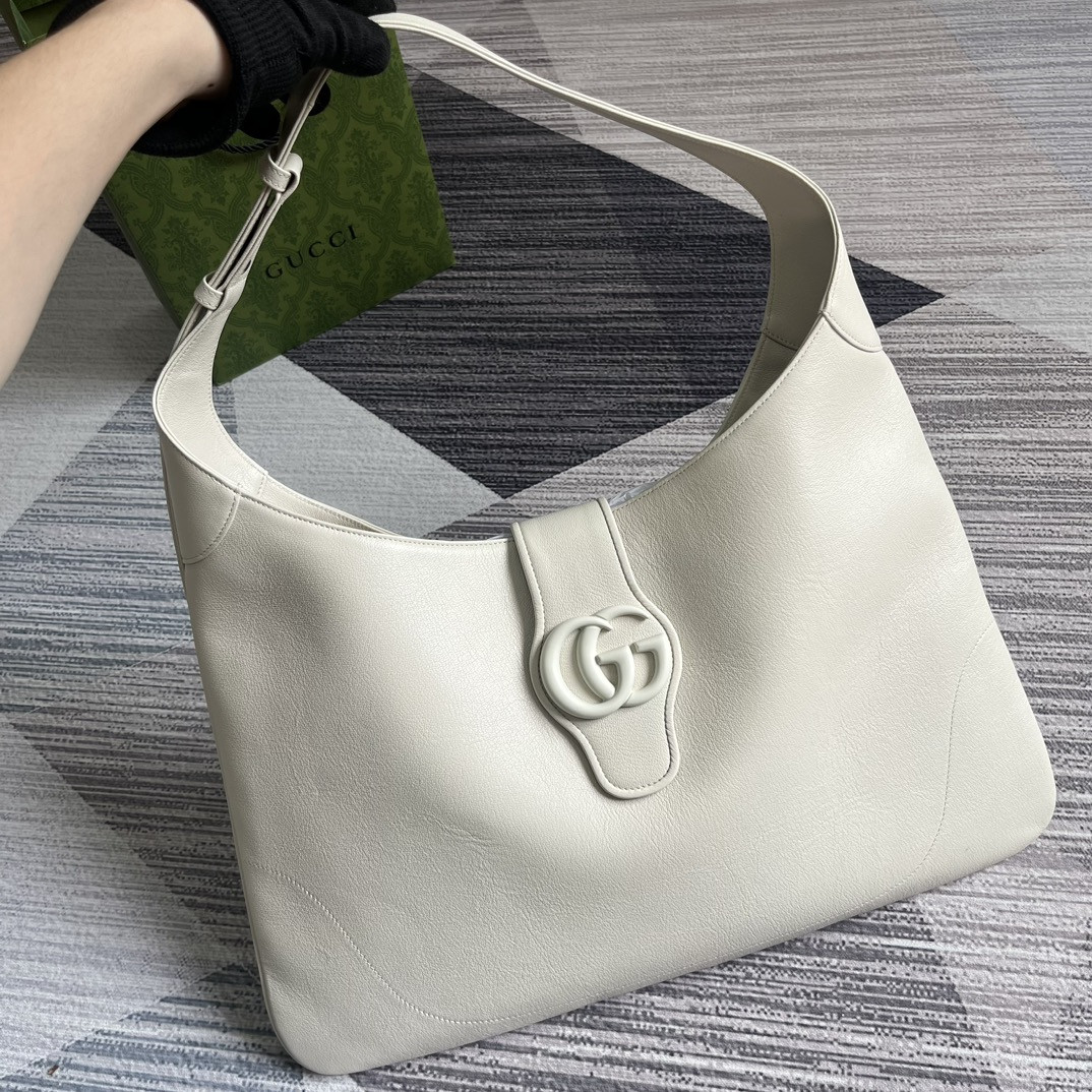 Gvc*1 APHRODITE LARGE SHOULDER BAG WHITE 18"W x 11.8"H x 0.8"D