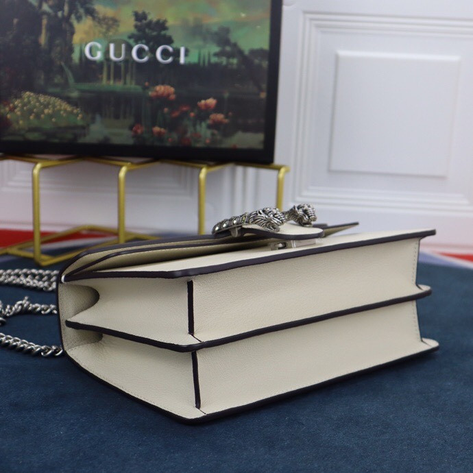 Gvc*1 DIONYSUS SMALL SHOULDER BAG WHITE 28x18x9cm