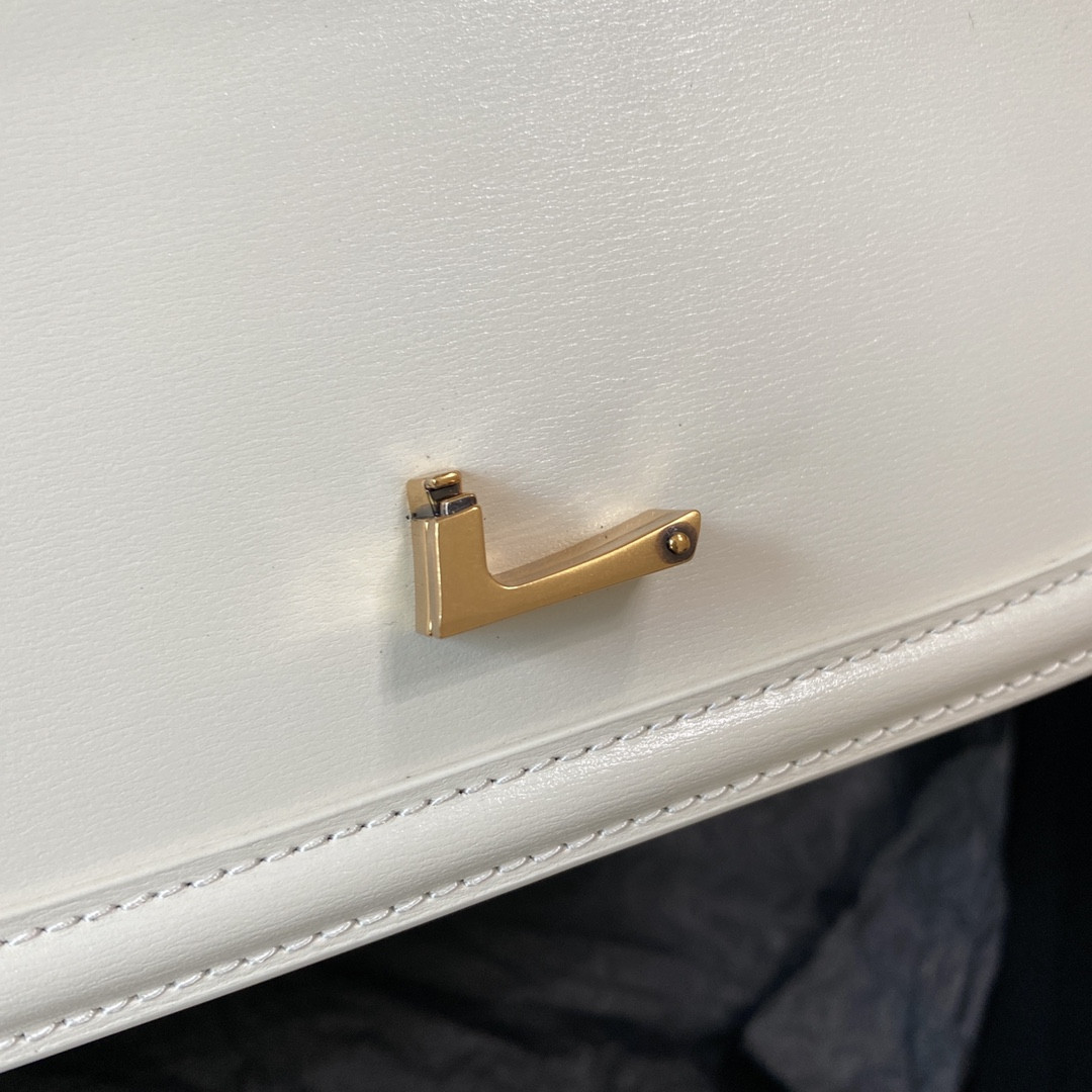 Y51 SOLFERINO SMALL SATCHEL IN BOX Sa1nt Lau*nt BLACK 7.4 X 5.1 X 1.9 INCHES