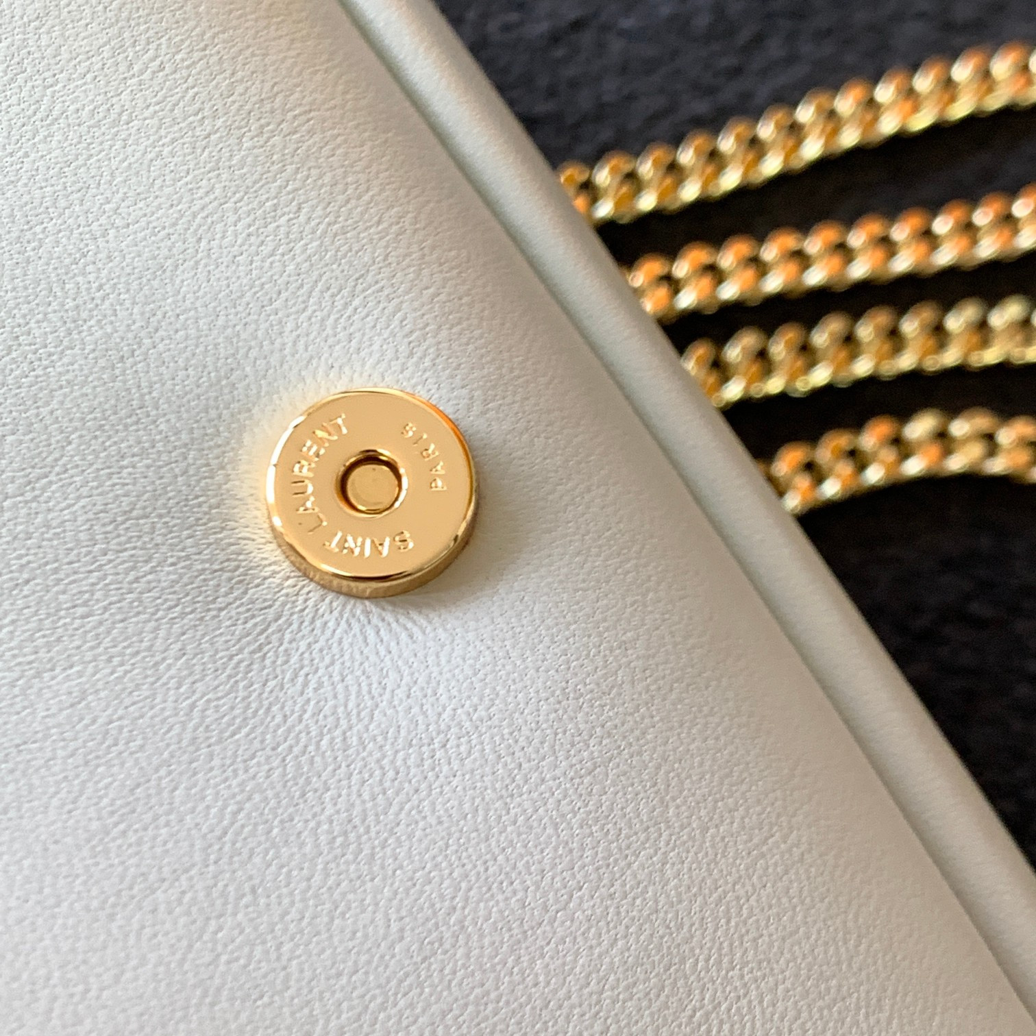 Y51 KATE 99 IN QUILTED NAPPA LEATHER WHITE 10.2 X 5.3 X 1.7 INCHES