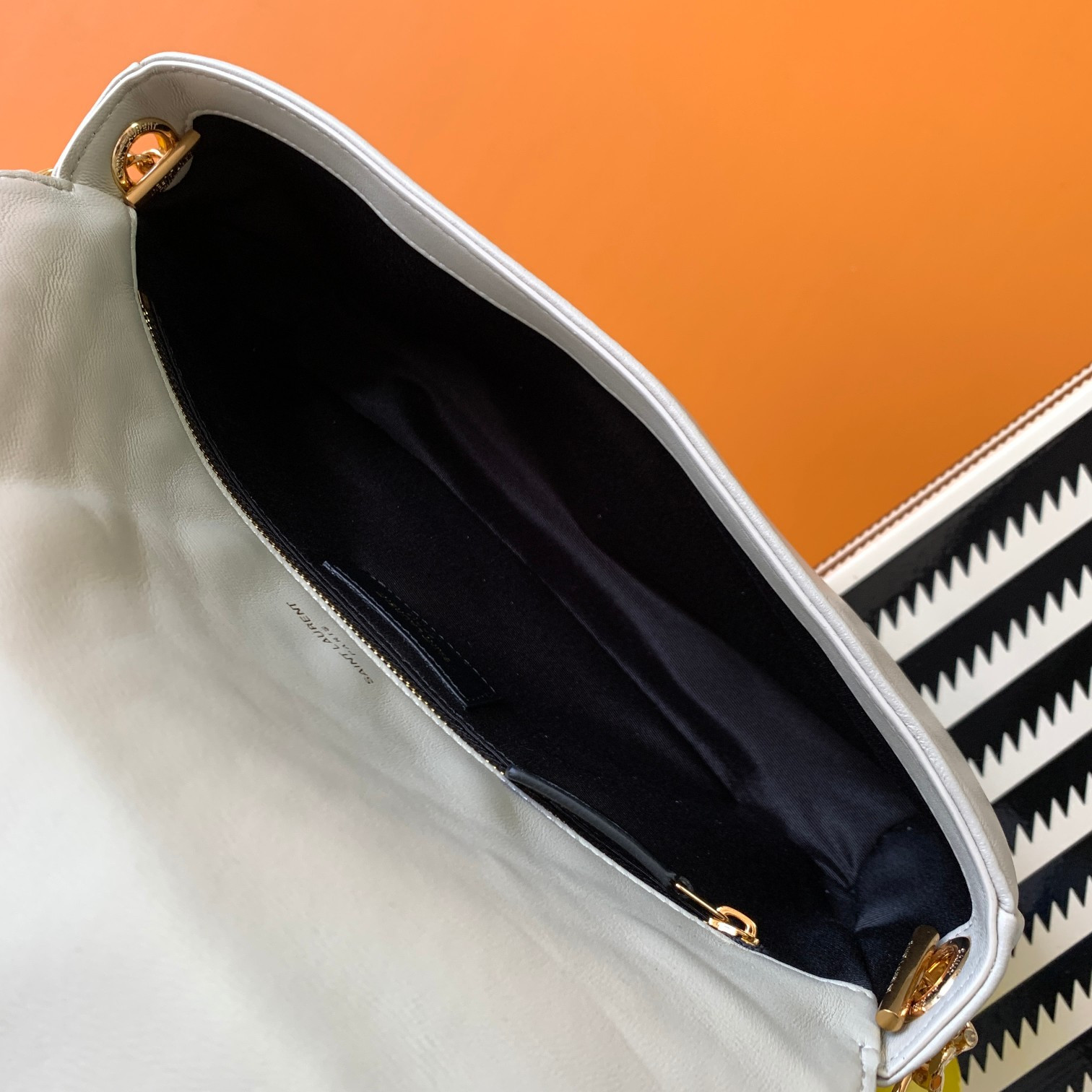 Y51 KATE 99 IN QUILTED NAPPA LEATHER WHITE 10.2 X 5.3 X 1.7 INCHES