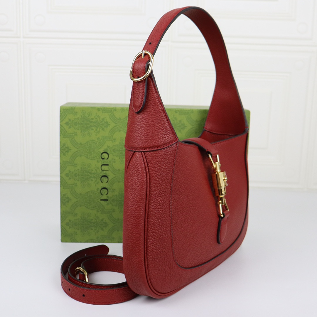 Gvc*1 JACKIE SMALL SHOULDER BAG Rosso Ancora 10.8"W x 7.5"H x 1.6"D