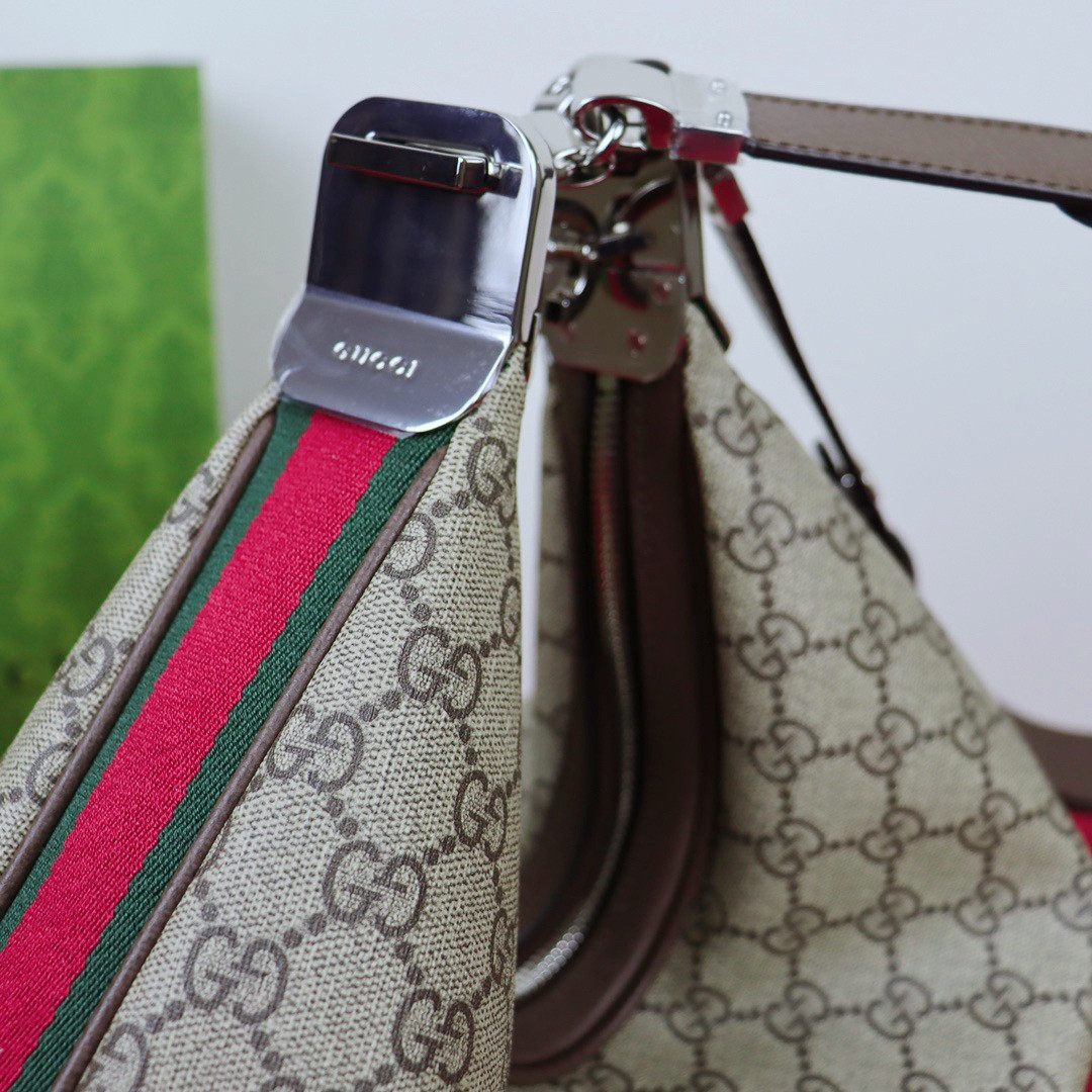 Gvc*1 ATTACHE MEDIUM SHOULDER BAG Beige and blue 13.8″W x 12.6″H x 2.4″D