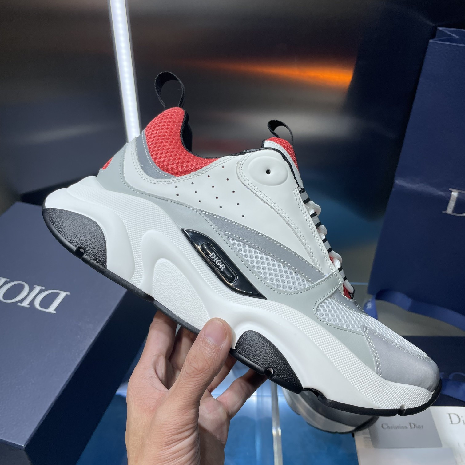 UA D10r B22 white and red Sneaker