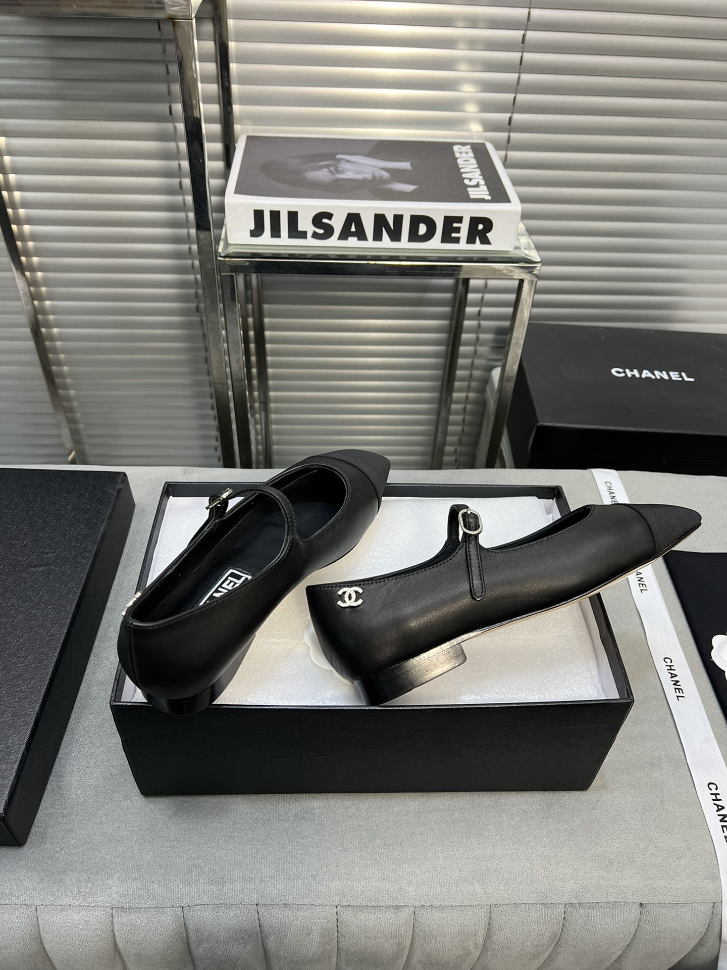 UA Ch**el MARY JANES  Lambskin