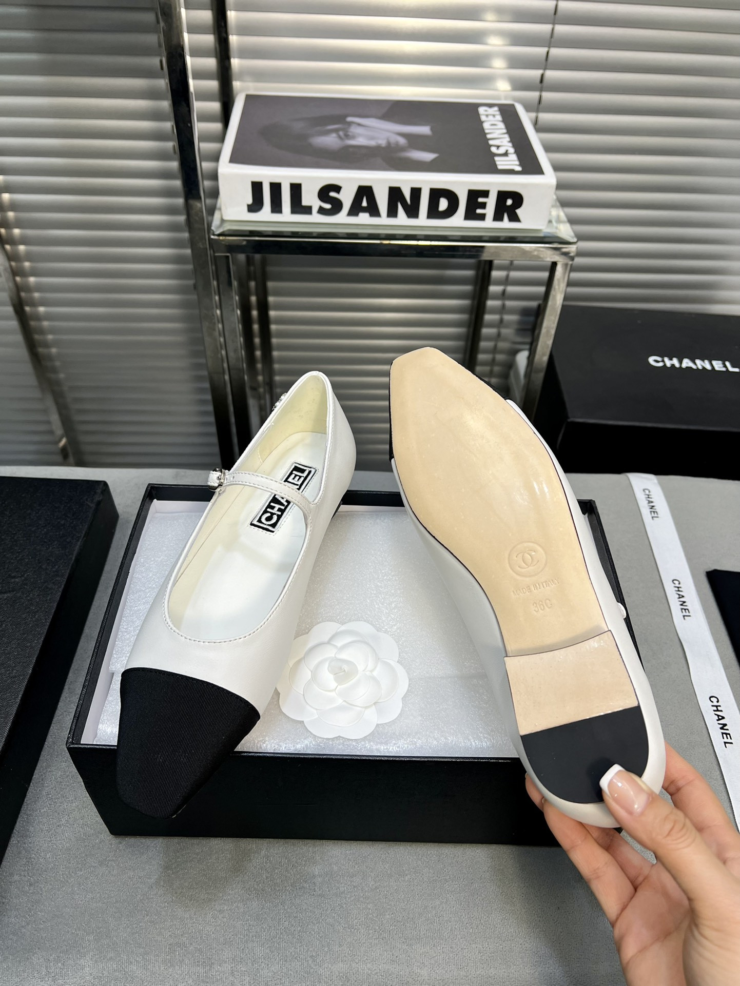 UA Ch**el MARY JANES  Lambskin