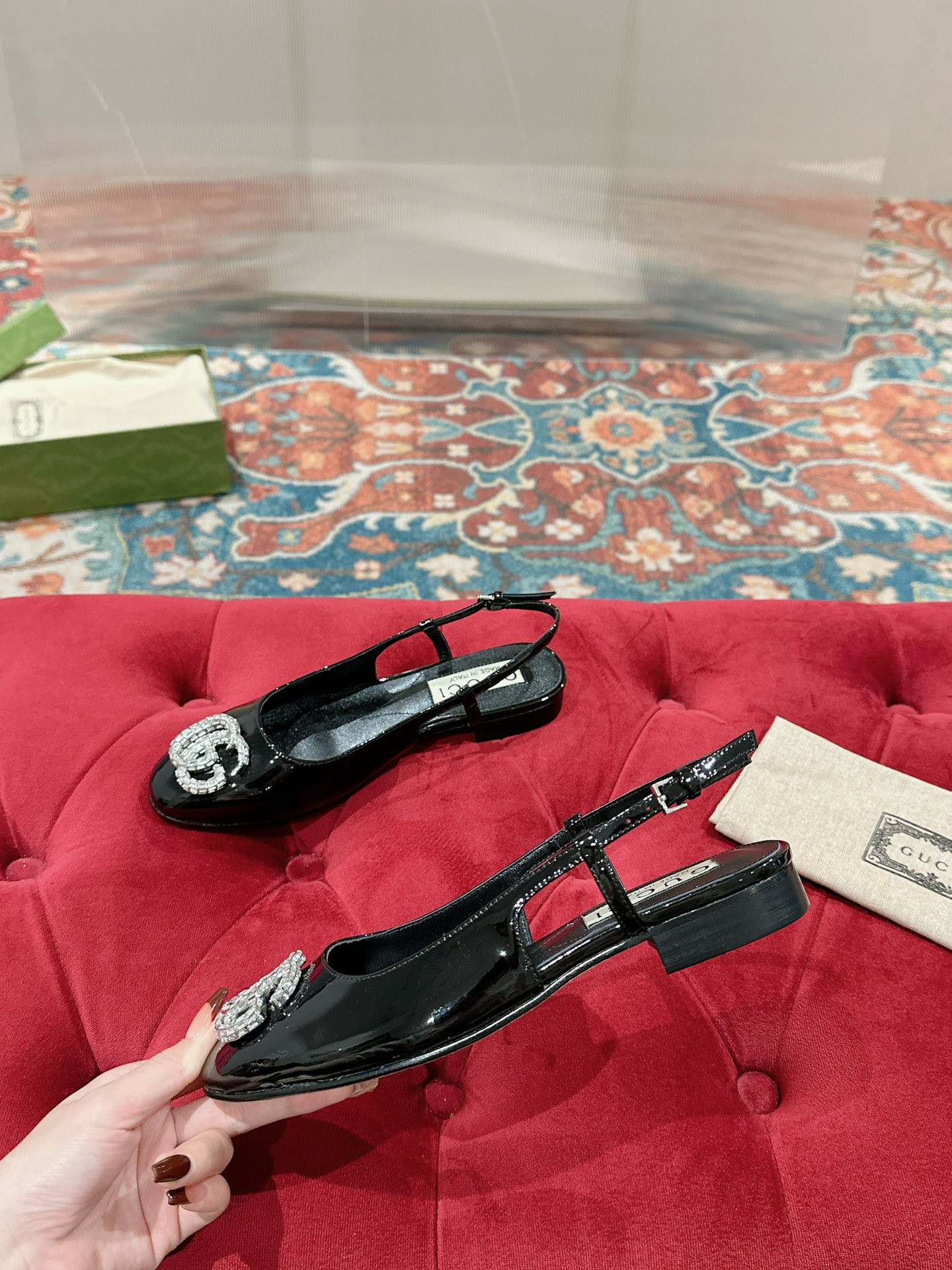 UA Gvc*1 BALLERINA WITH DOUBLE G