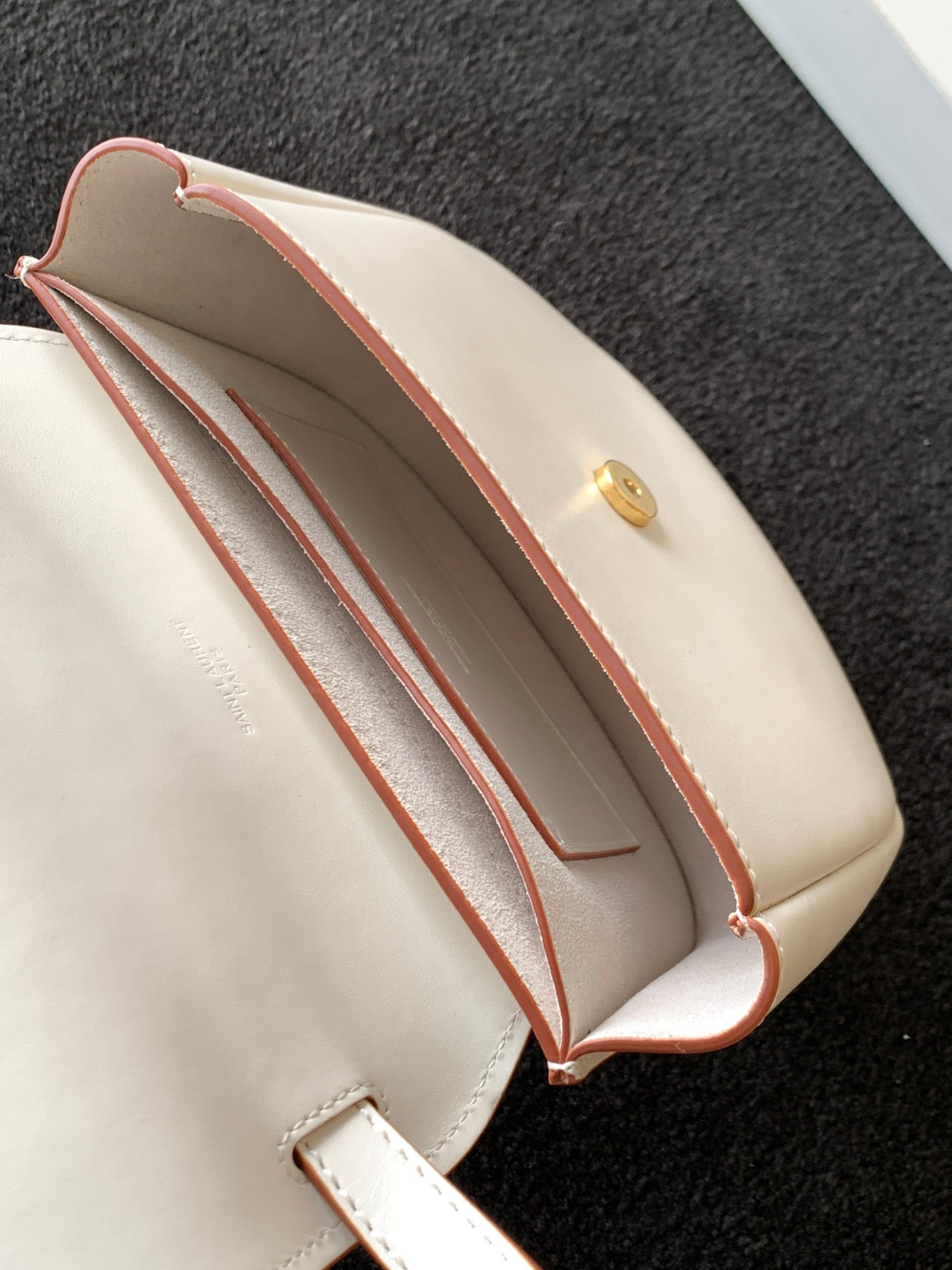 Y51 KAIA SMALL SATCHEL IN SMOOTH LEATHER 7.2 X 6.1 X 2.1 INCHES