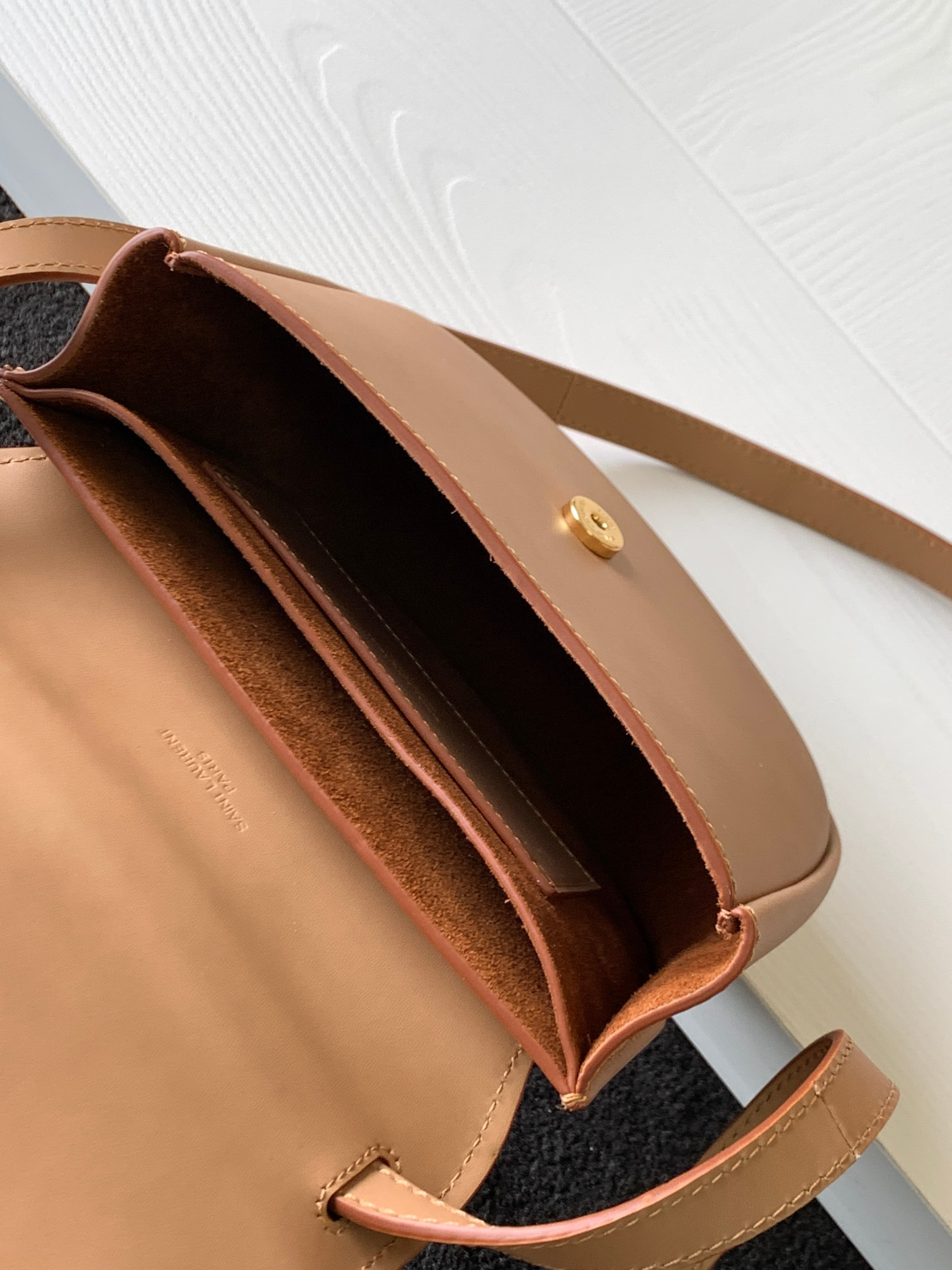 Y51 KAIA SMALL SATCHEL IN SMOOTH LEATHER 7.2 X 6.1 X 2.1 INCHES