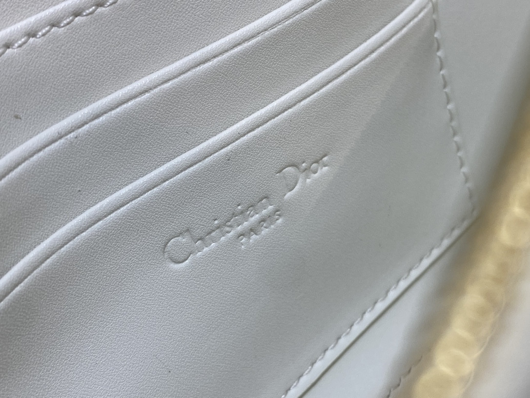 D10r Mini D10r Ange Bag Latte Macrocannage Calfskin 20 x 12 x 5 cm