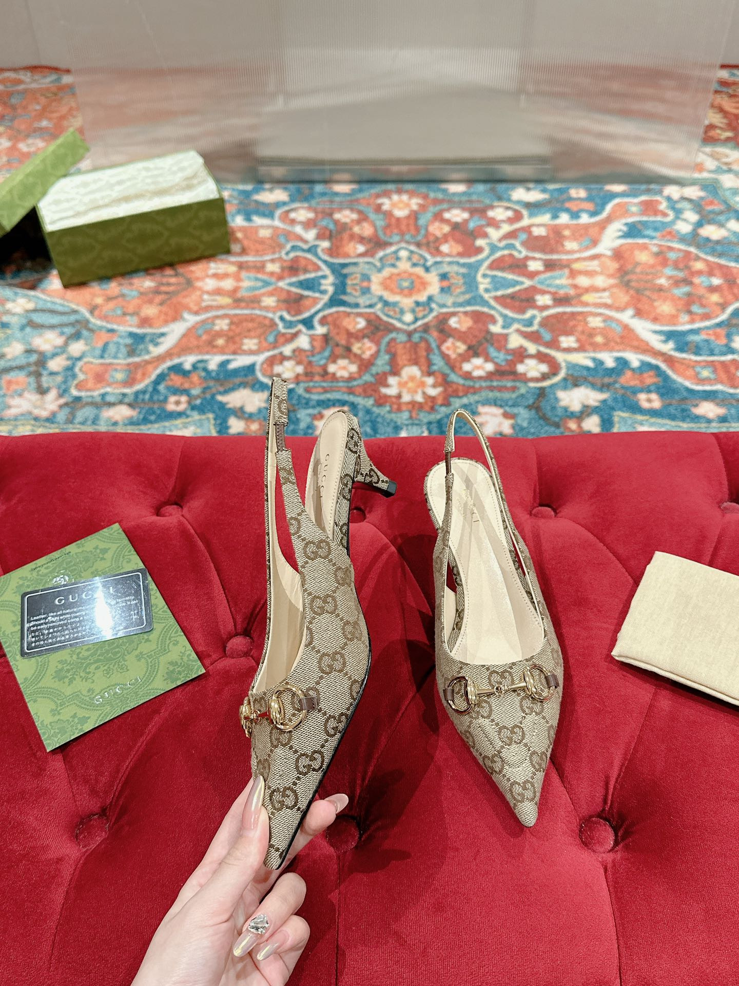 UA Gvc*1 HORSEBIT SLINGBACK PUMP LOW HEEL