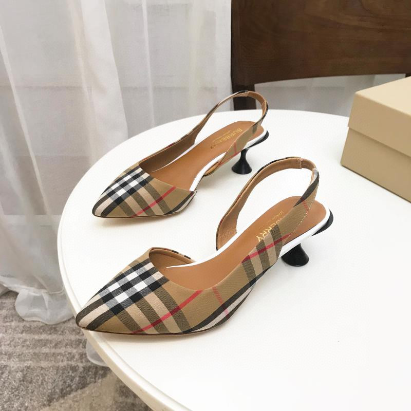 UA Bv*b*rry Check Slingback Pumps