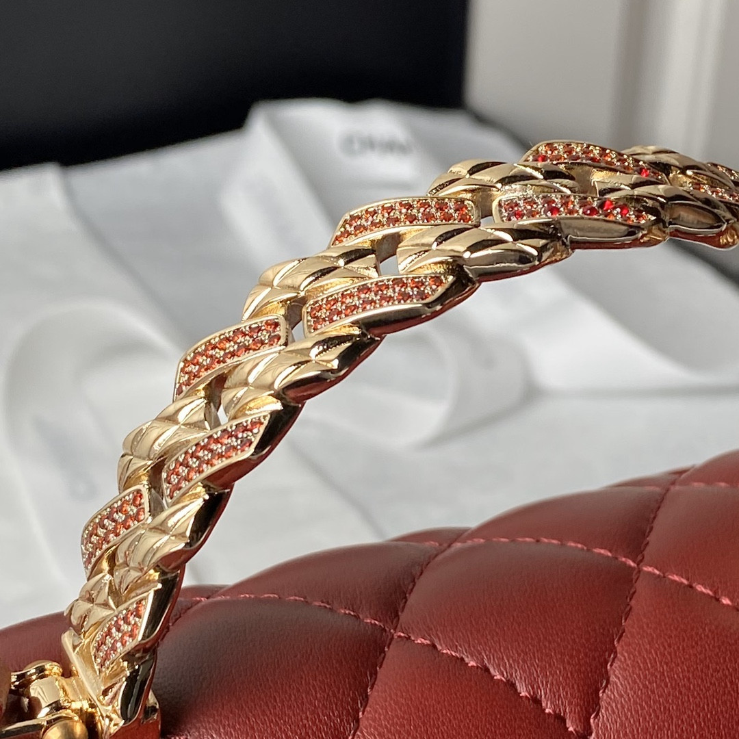 Ch**el 24A Mini Classic Handbag 12 × 20 × 6 cm