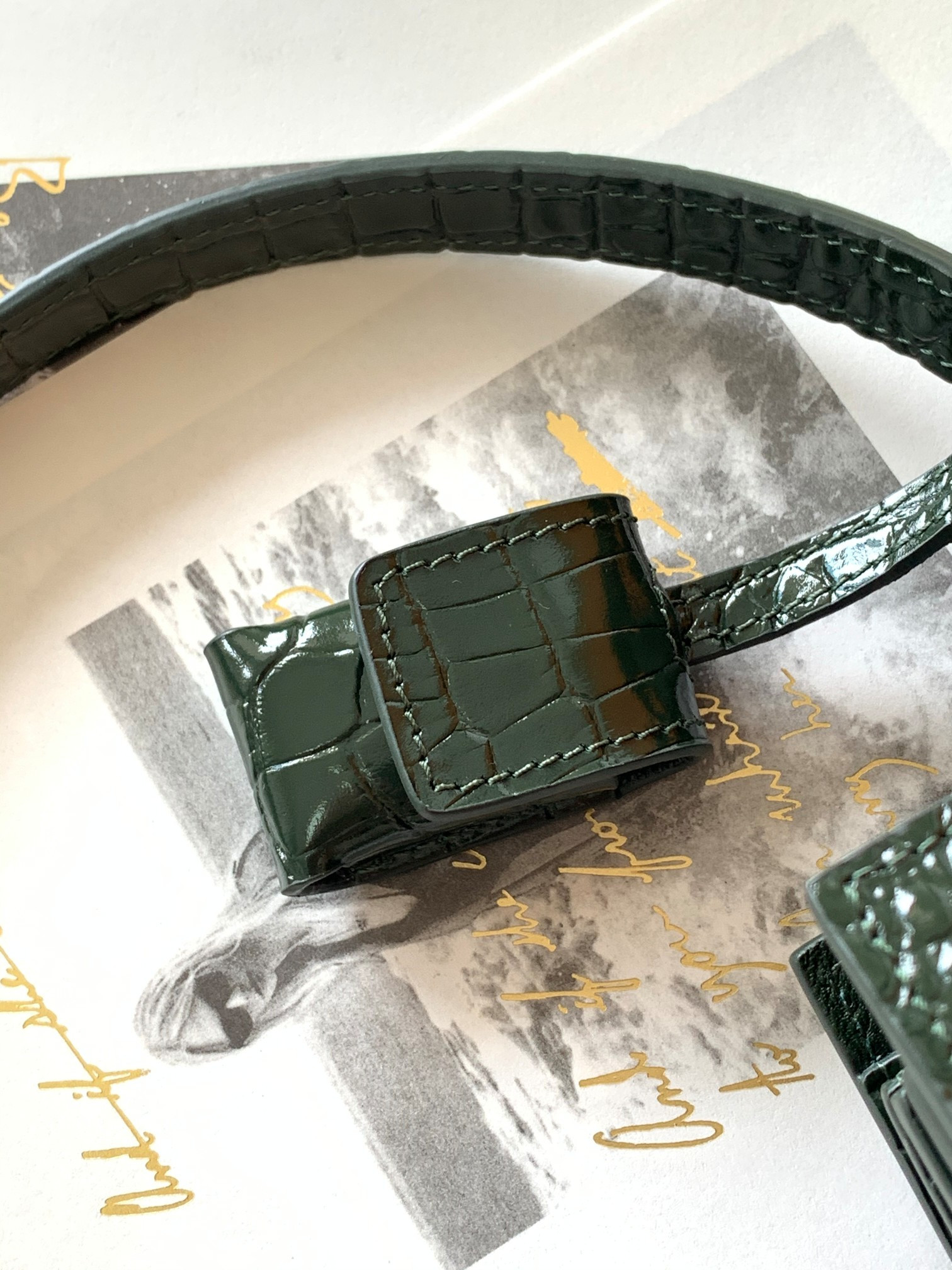 Y51 SAC DE JOUR IN CROCODILE EMBOSSED LEATHER - NANO 22x18x10.5cm