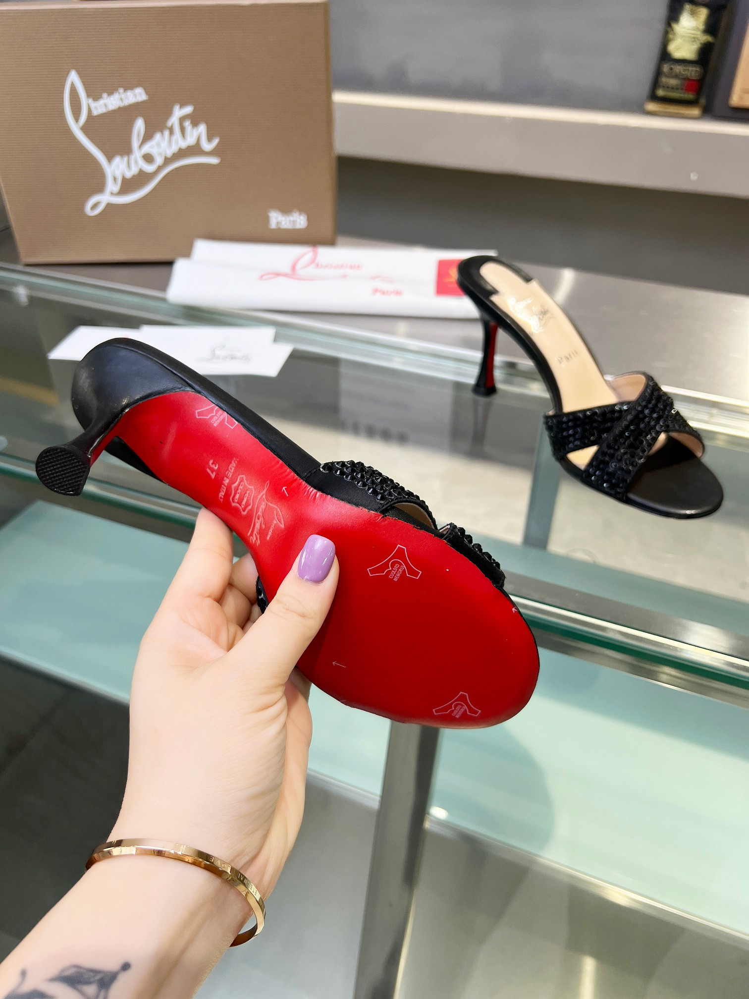 UA Chr1st1an Louboutin CL red-bottom shoes