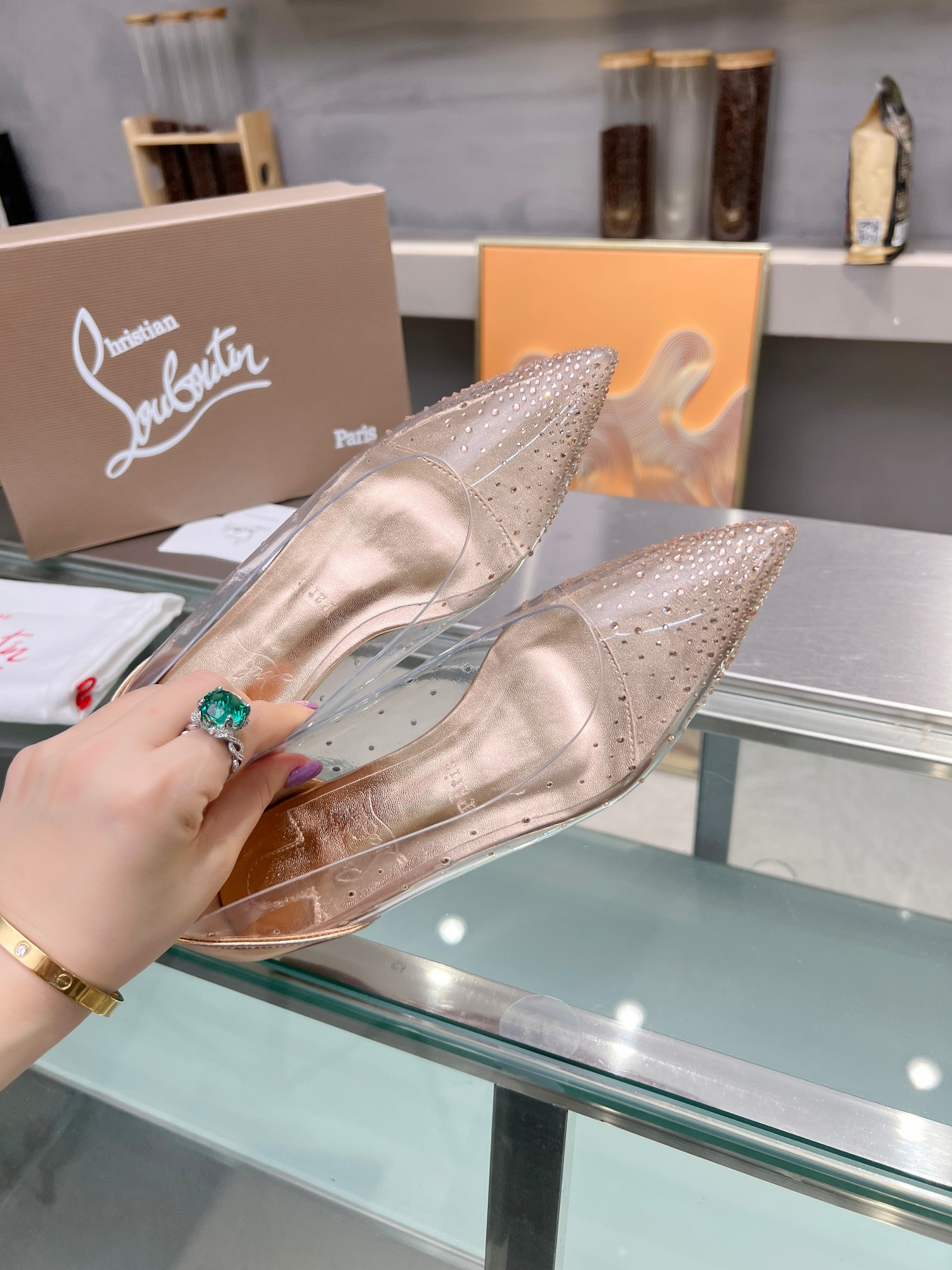 UA Chr1st1an Louboutin CL red-bottom shoes