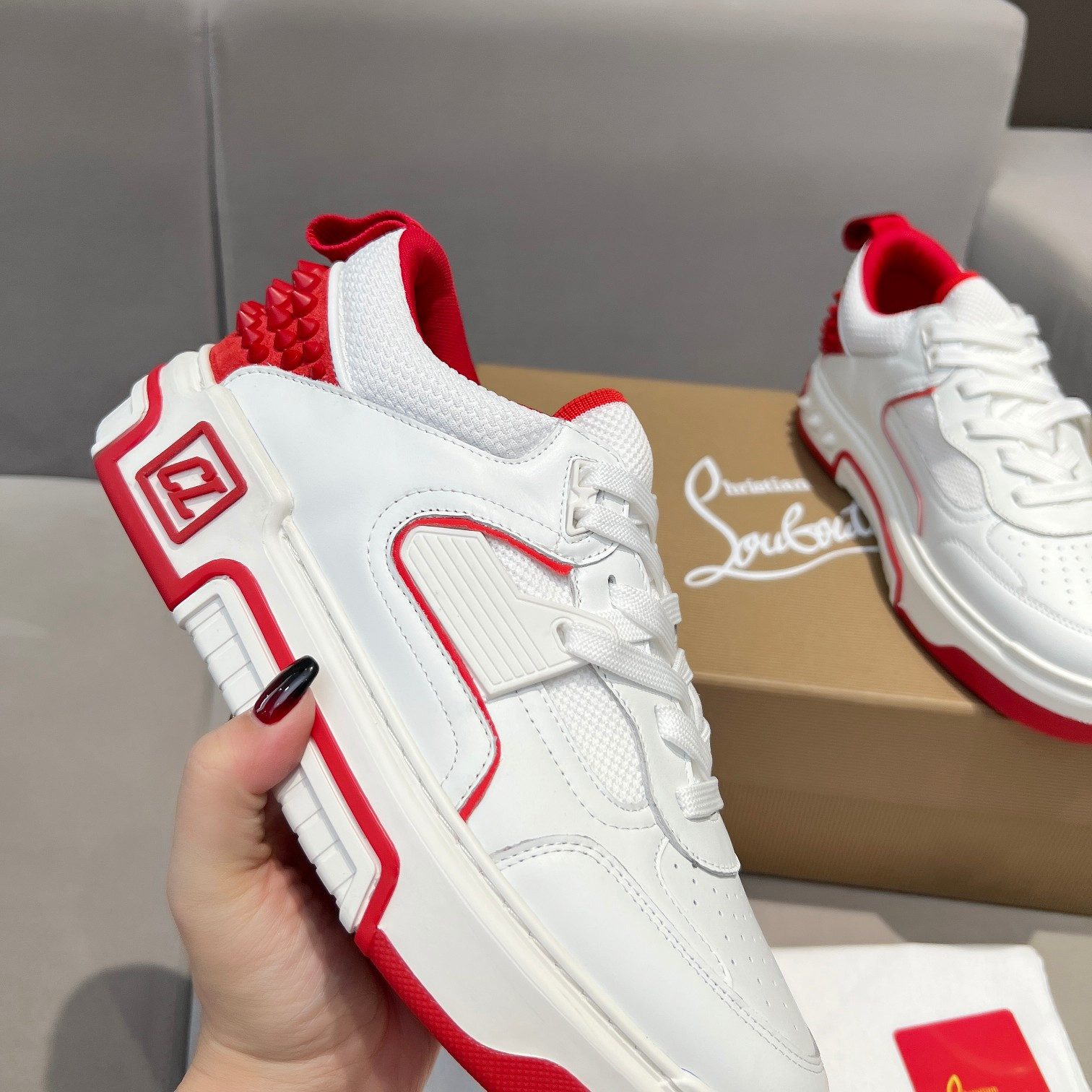 UA Chr1st1an Louboutin 2024 [New]ASTROLOUBI Unisex Thick-Soled Sneakers