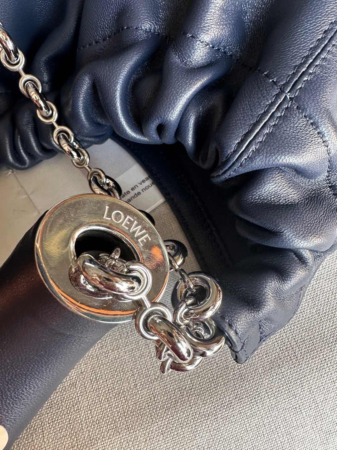 L0ew* Medium Squeeze bag in mellow nappa lambskin 34x33x13.5cm