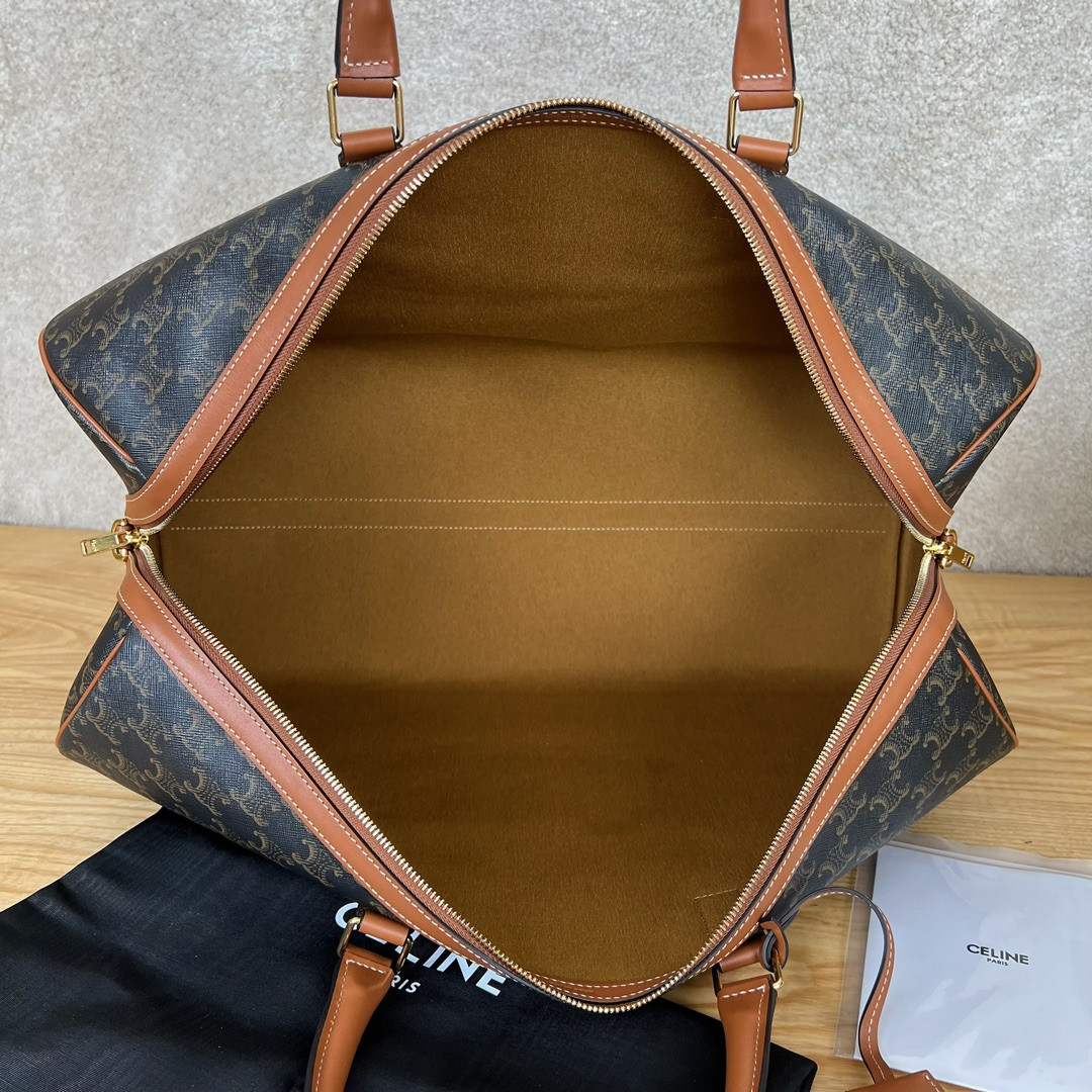 Ce1i*e Large Travel Bag IN Triomphe Canvas with Ce1i*e Print 50x27x23cm