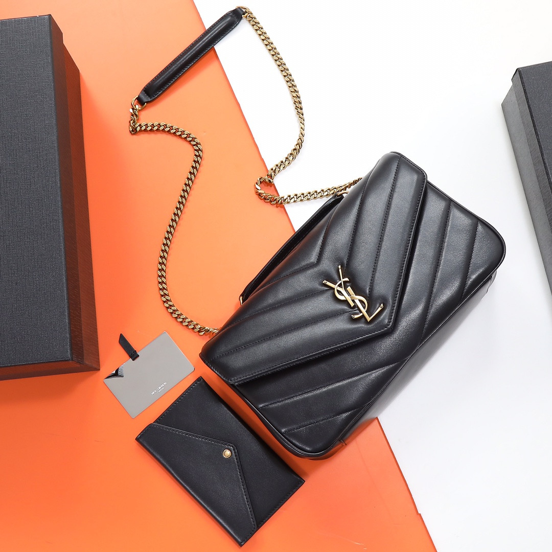 Y51 LOULOU medium in MATELASSÉ lambskin 29x17x8cm