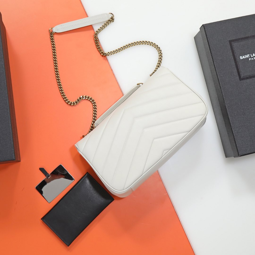 Y51 LOULOU medium in MATELASSÉ lambskin 29x17x8cm