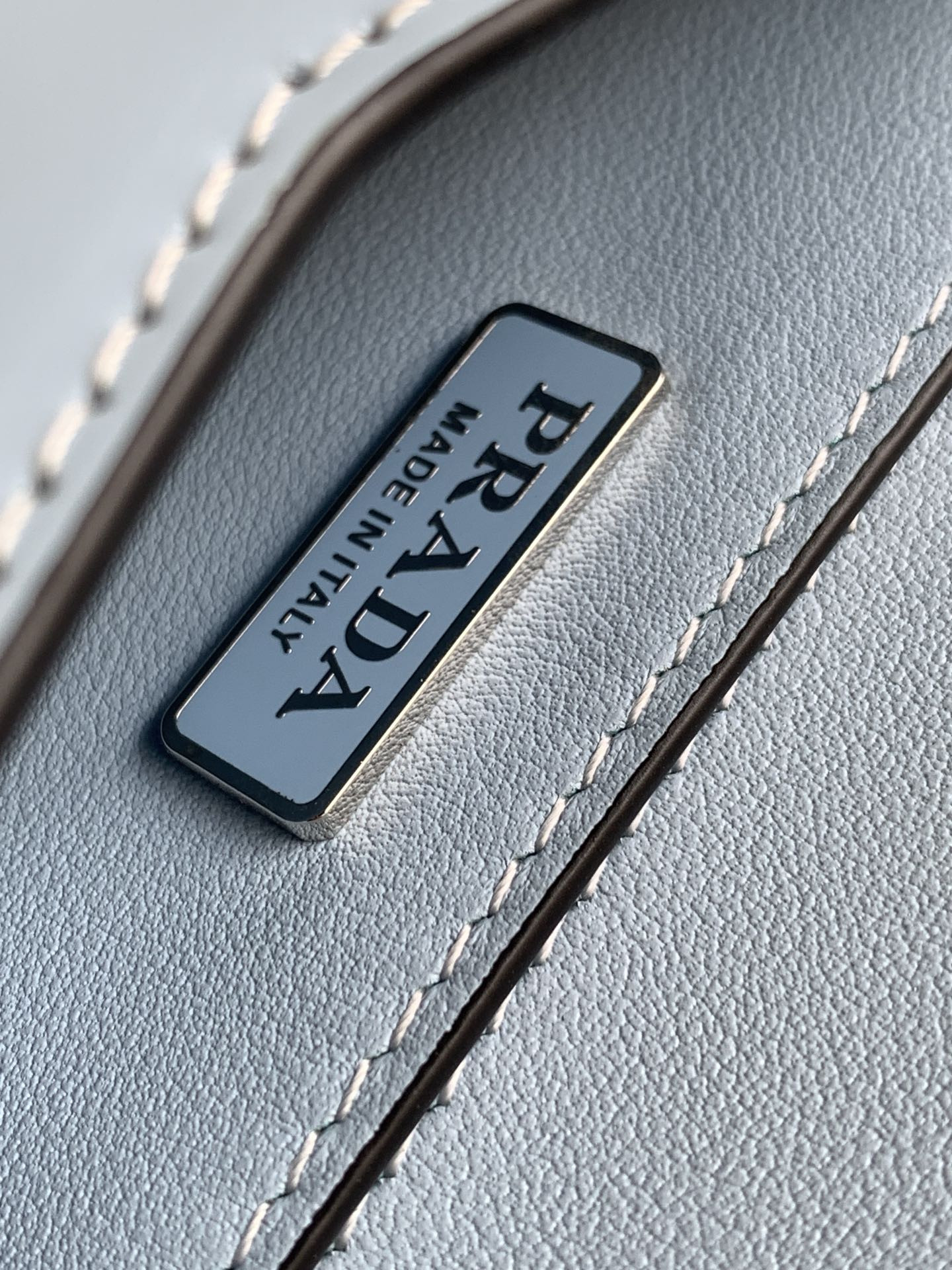 Pra*a Brushed Leather Shoulder Bag 17x 9.5x3.5cm