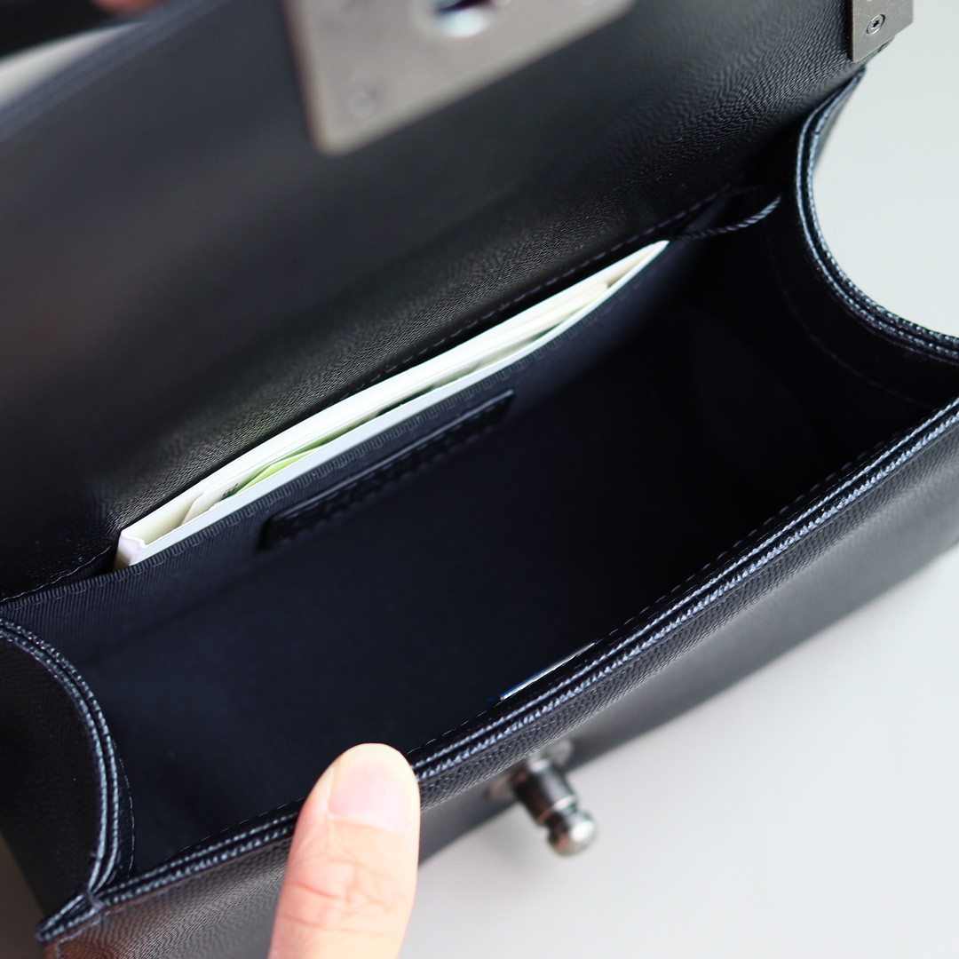 Ch**el Small BOY Handbag A67085 12x20.5x8.5cm