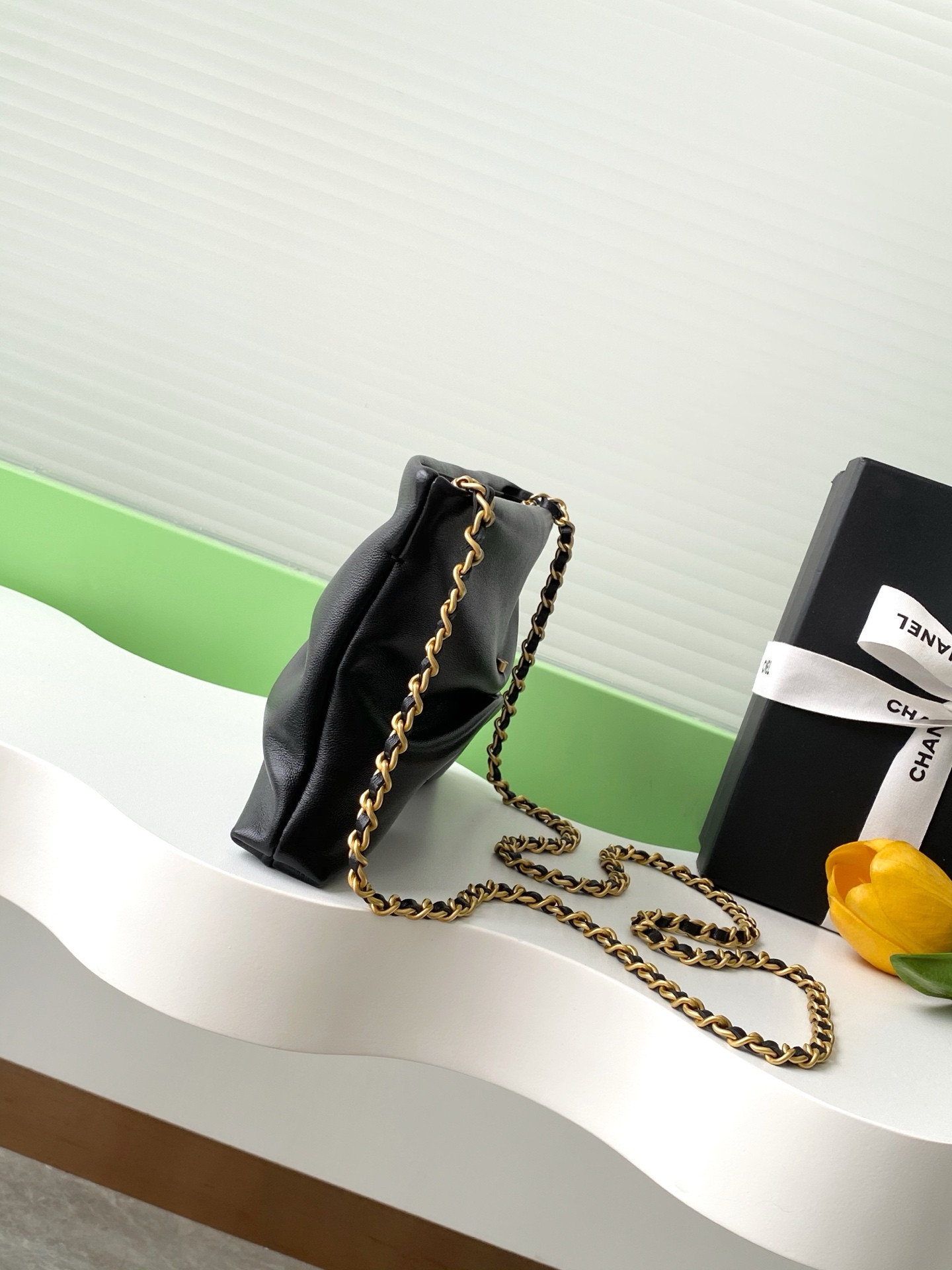 Ch**el Clutch with Chain 14x24x5cm