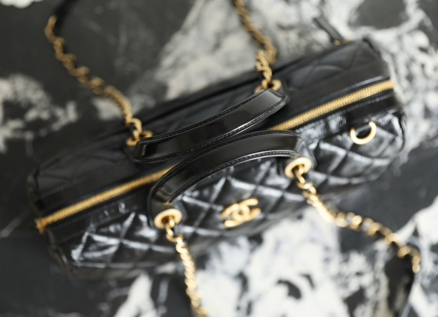 Ch**el Large Bowling Bag AS5579 17x31x13cm