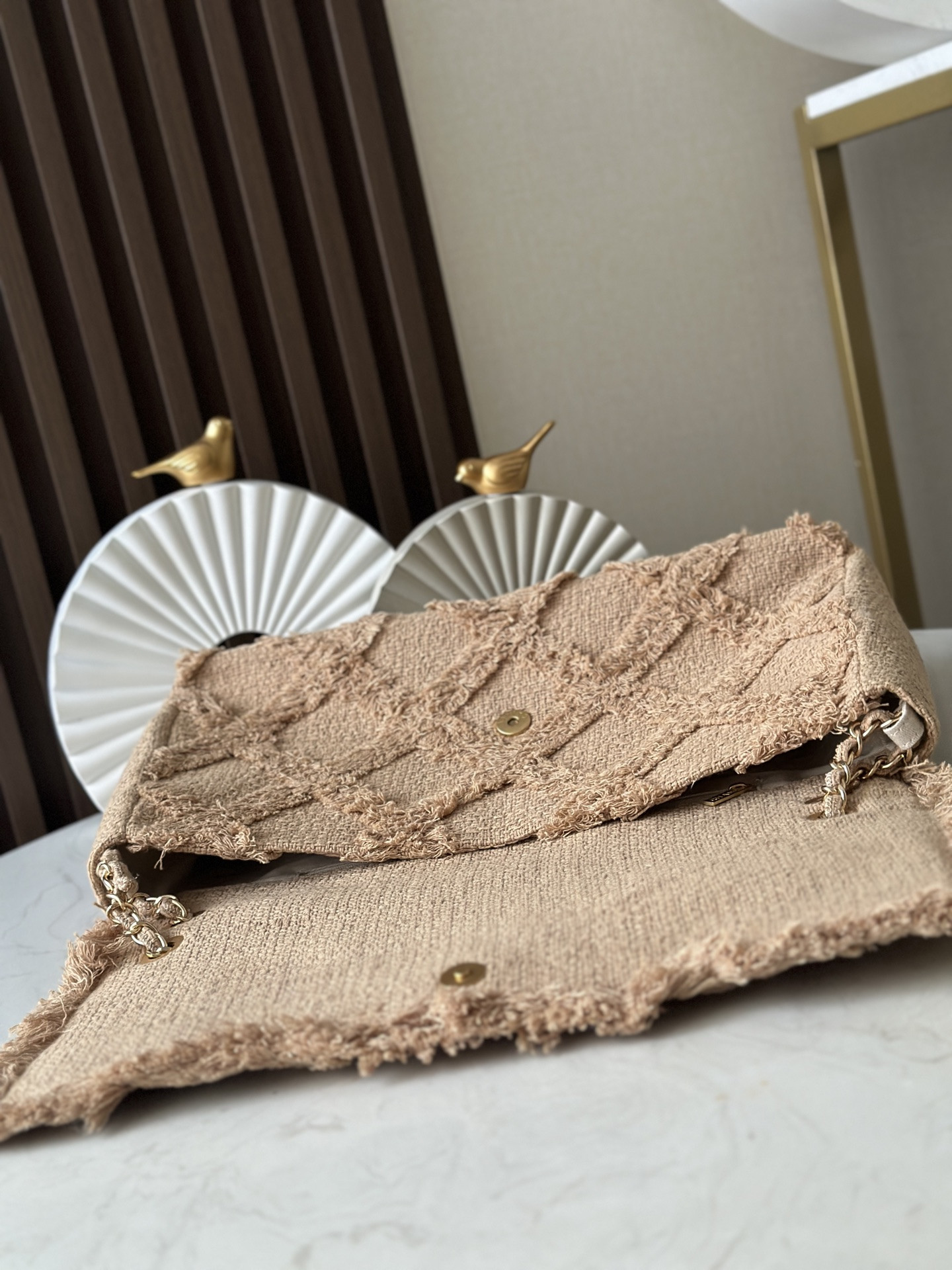 Ch**el vintage Flap bag 38x21x11cm