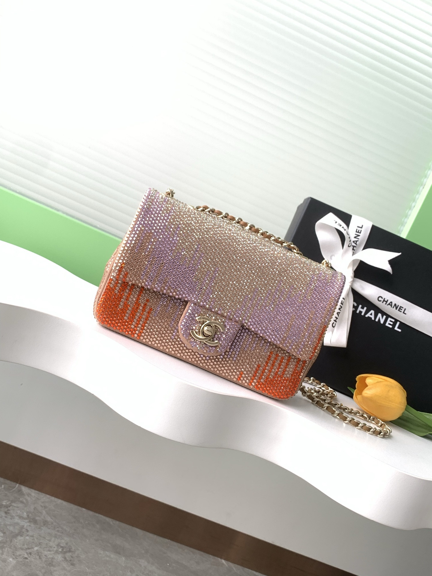 Ch**el 25ss CLASSIC FLAP HANDBAG CF 14x21x8cm