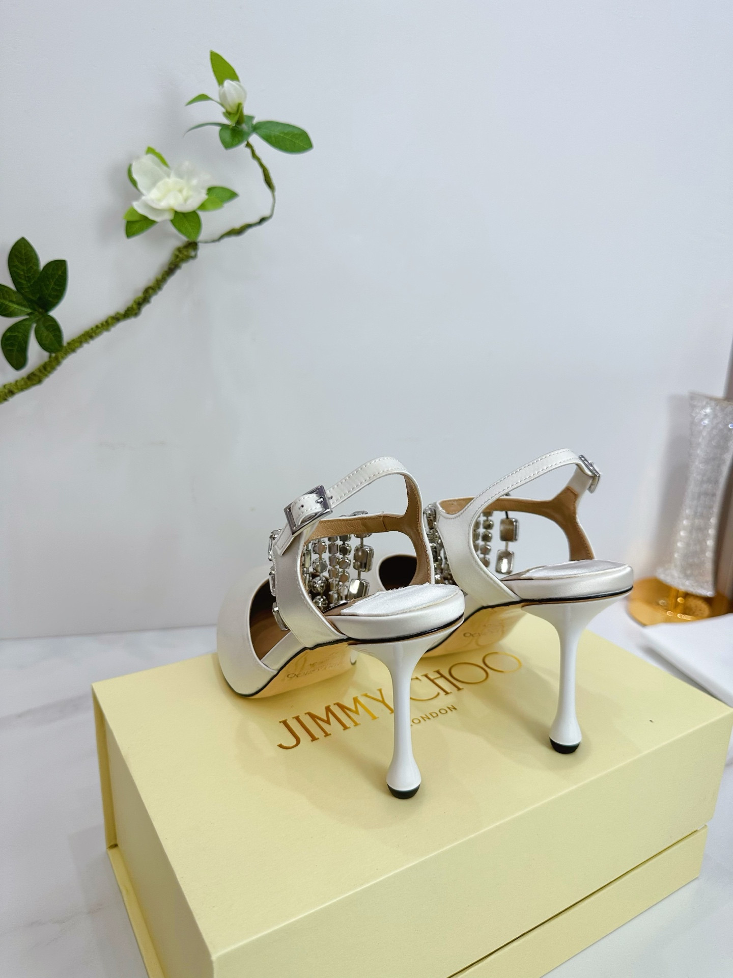 UA J1m*y Ch00 Verity Glitter Slingbacks 8.5cm