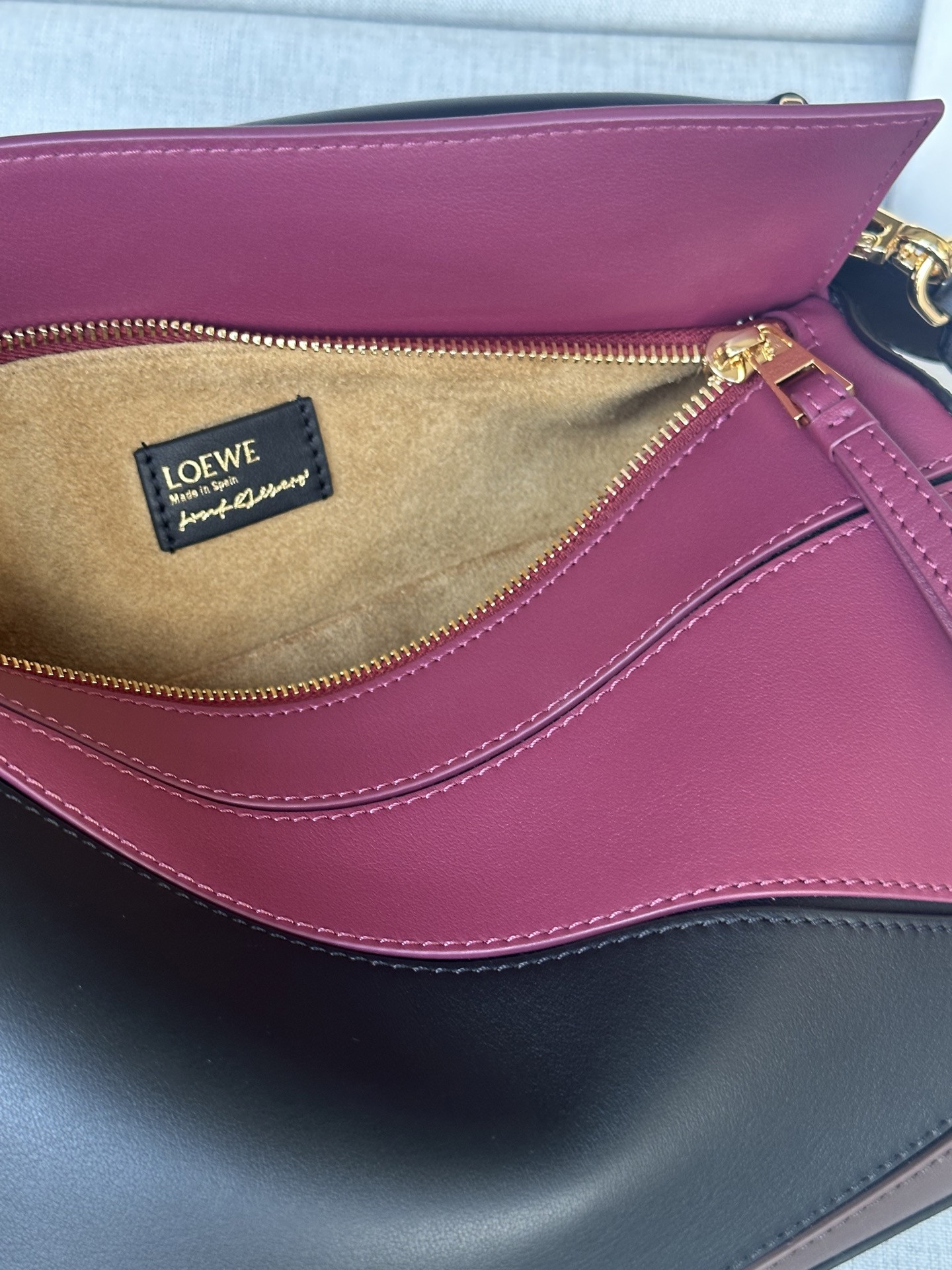 LOEWE x Albers Small Puzzle Bag in Nappa Calfskin 16.5x24x10.5cm