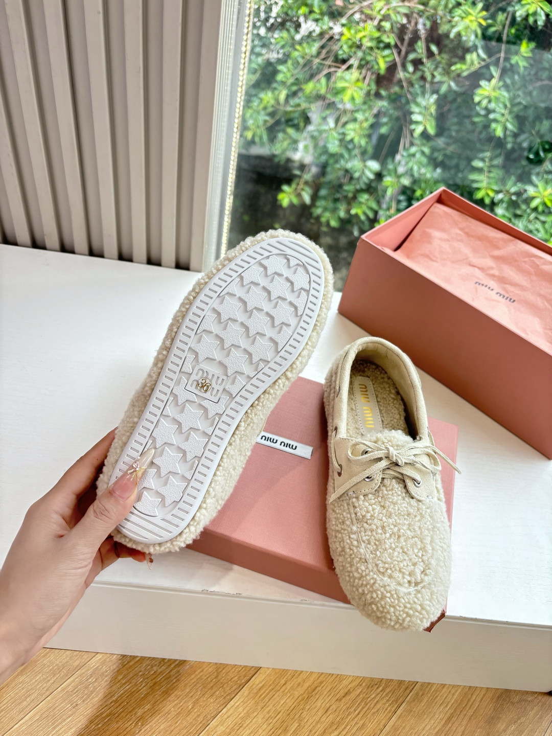 UA Miu Miu Shearing Loafers