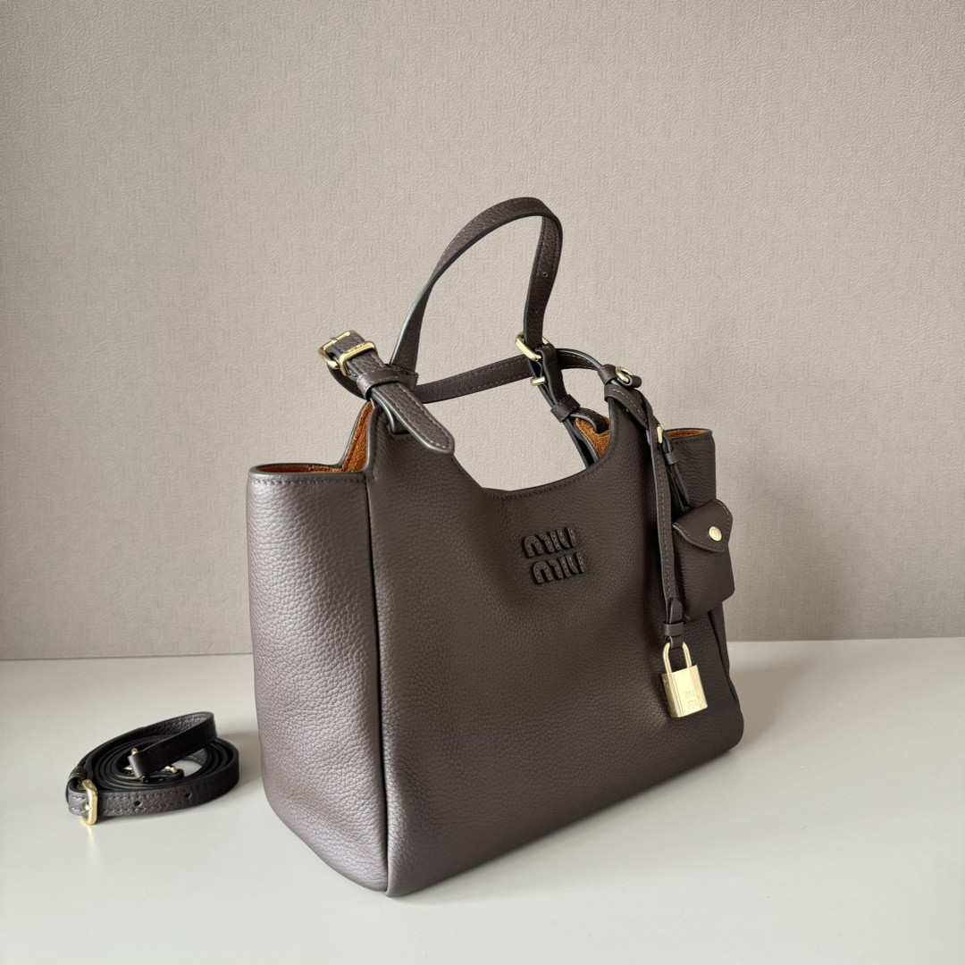 Miu Miu Leather Handbag 20x25.5x13cm