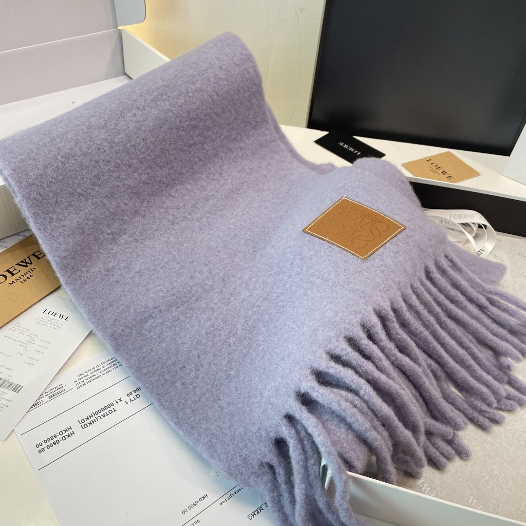 L0ew* Mohair scarf 40x185cm