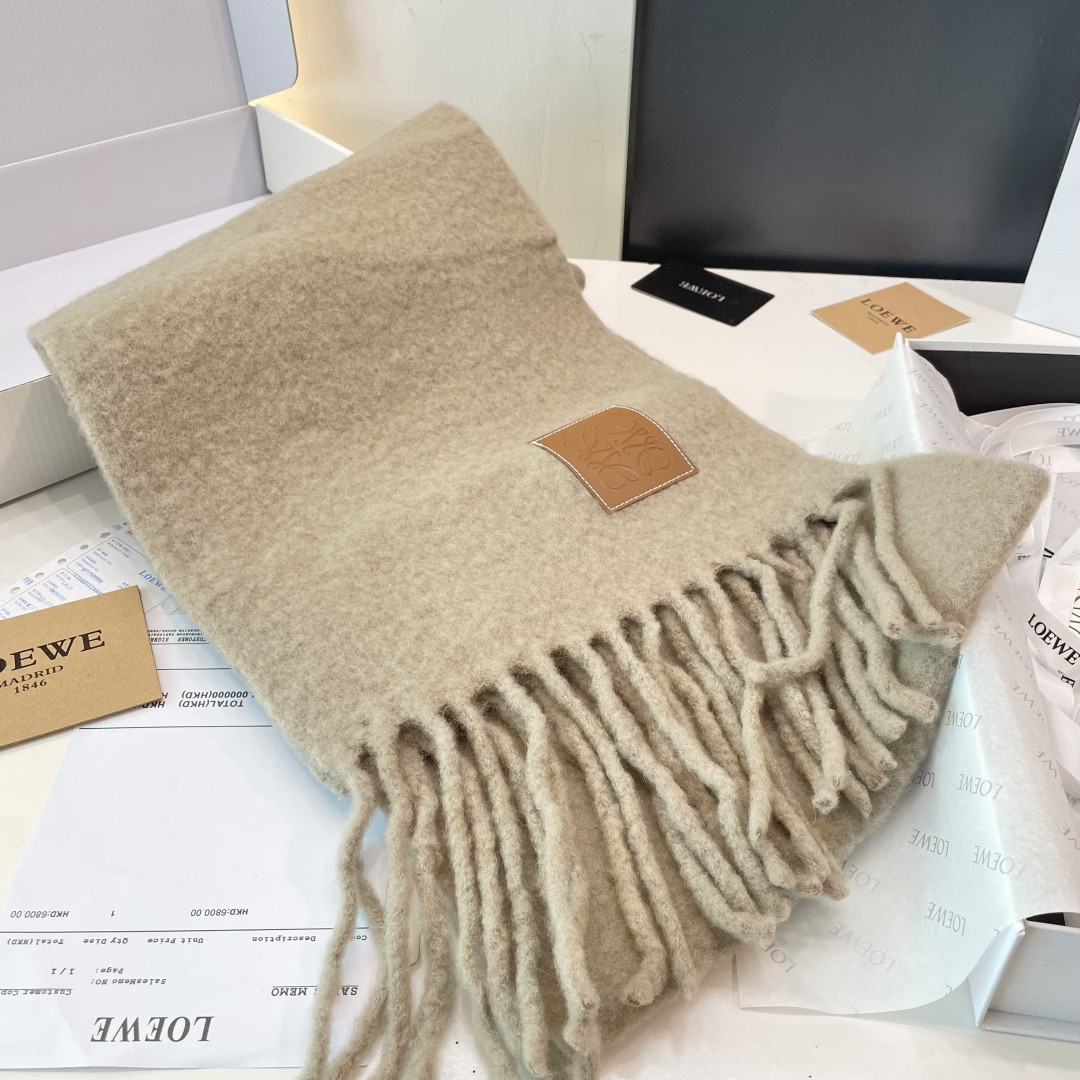 L0ew* Mohair scarf 40x185cm