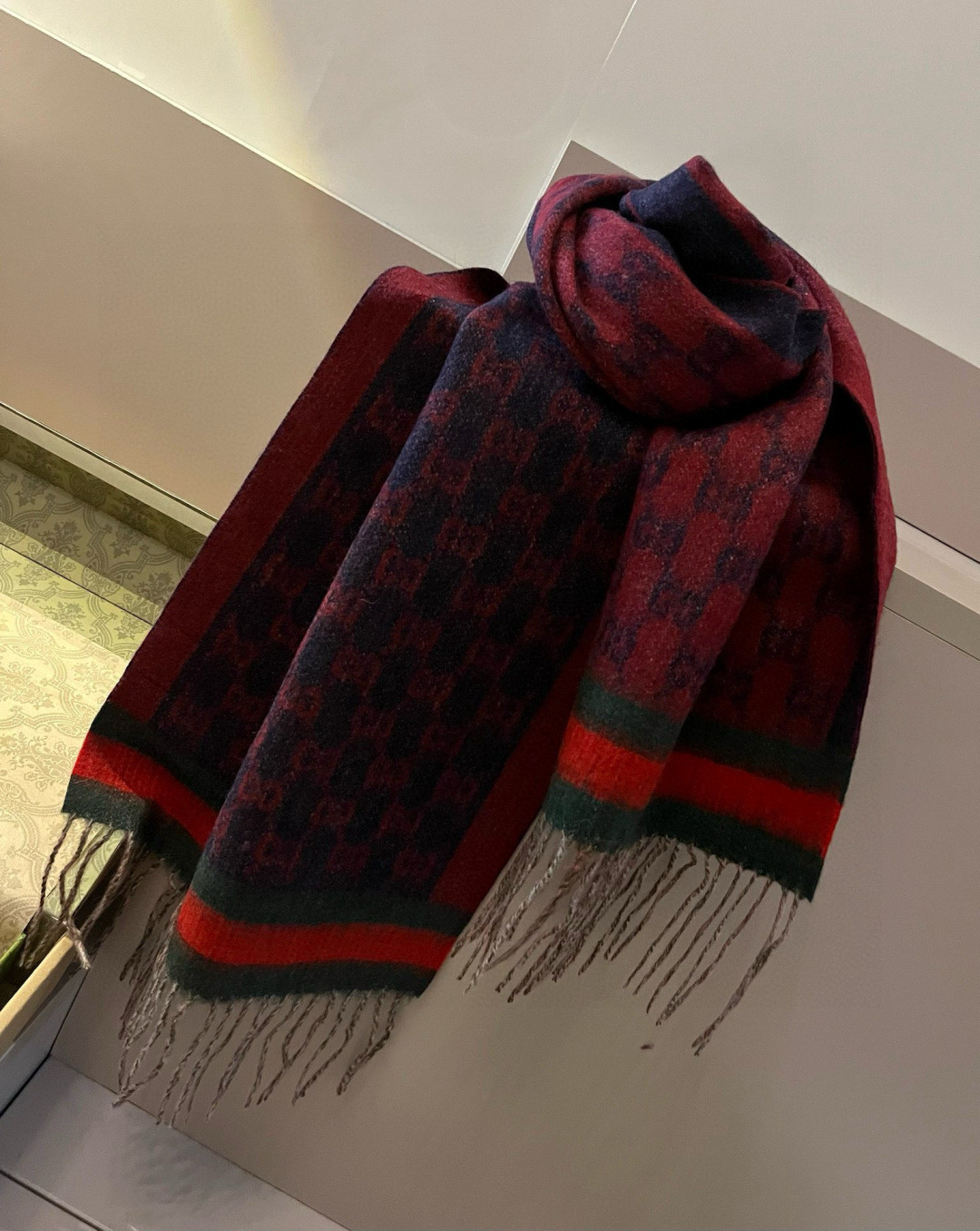 Gucci scarf 32x210cm 100% lamb