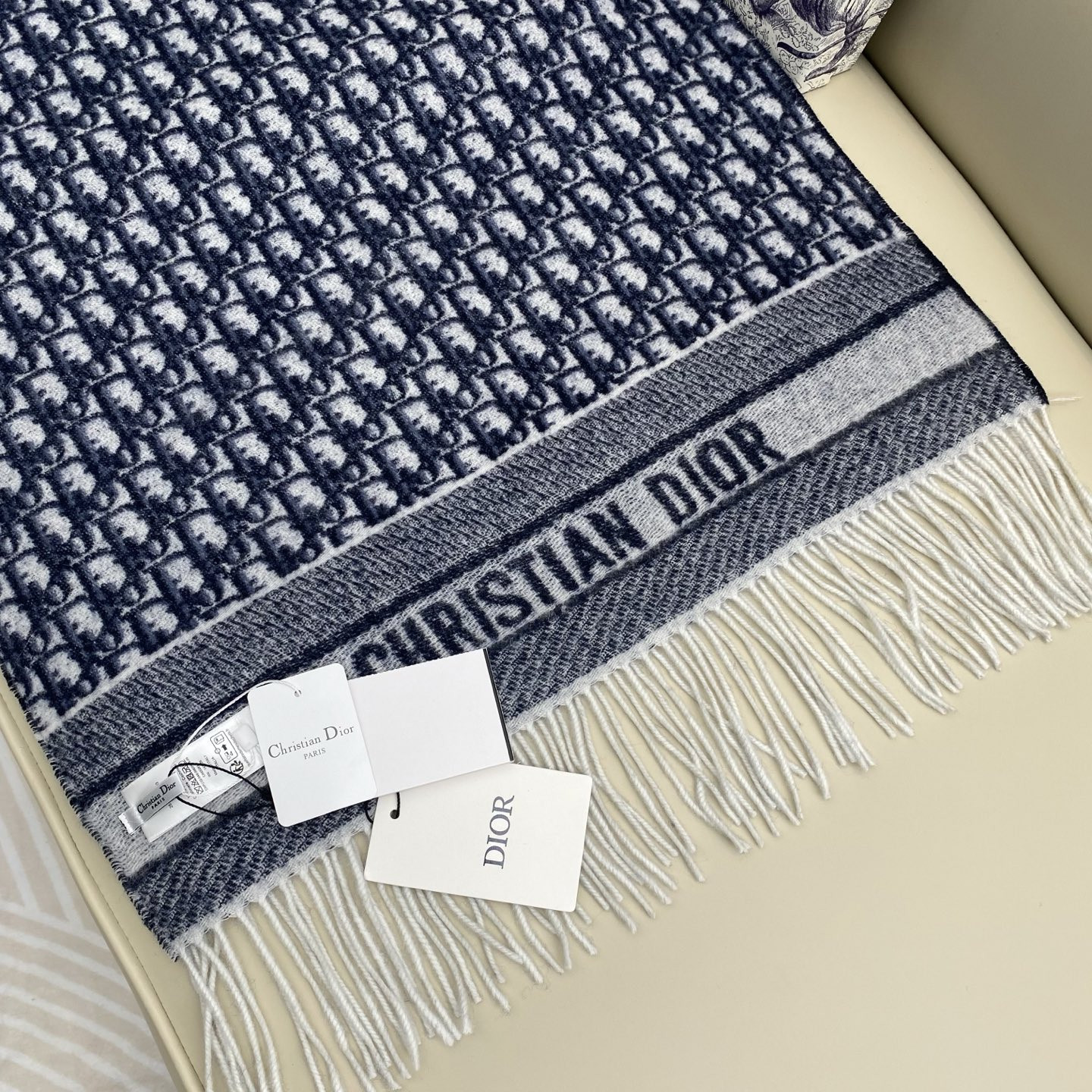 Dior scarf 45x200cm 100% cashmere