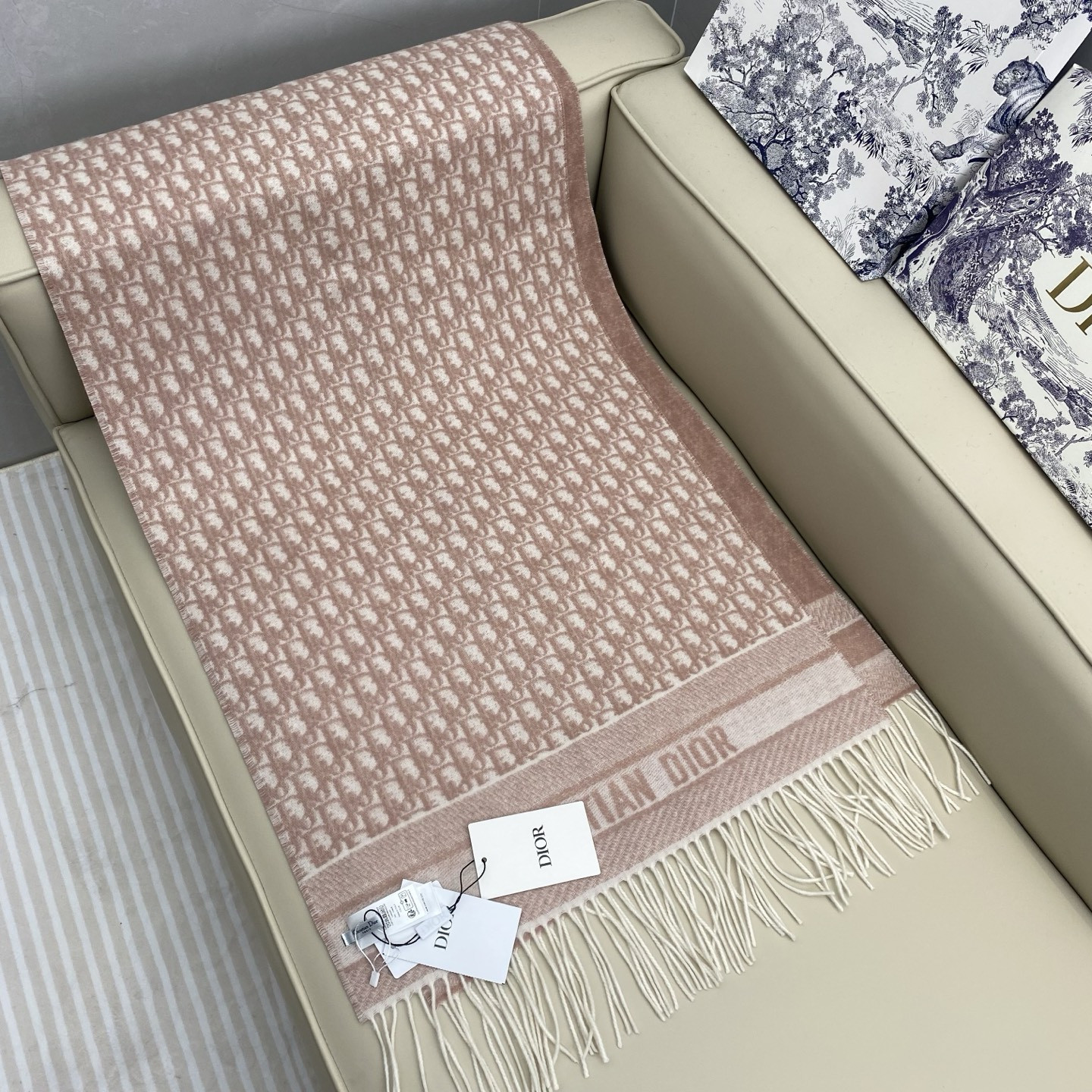 Dior scarf 45x200cm 100% cashmere