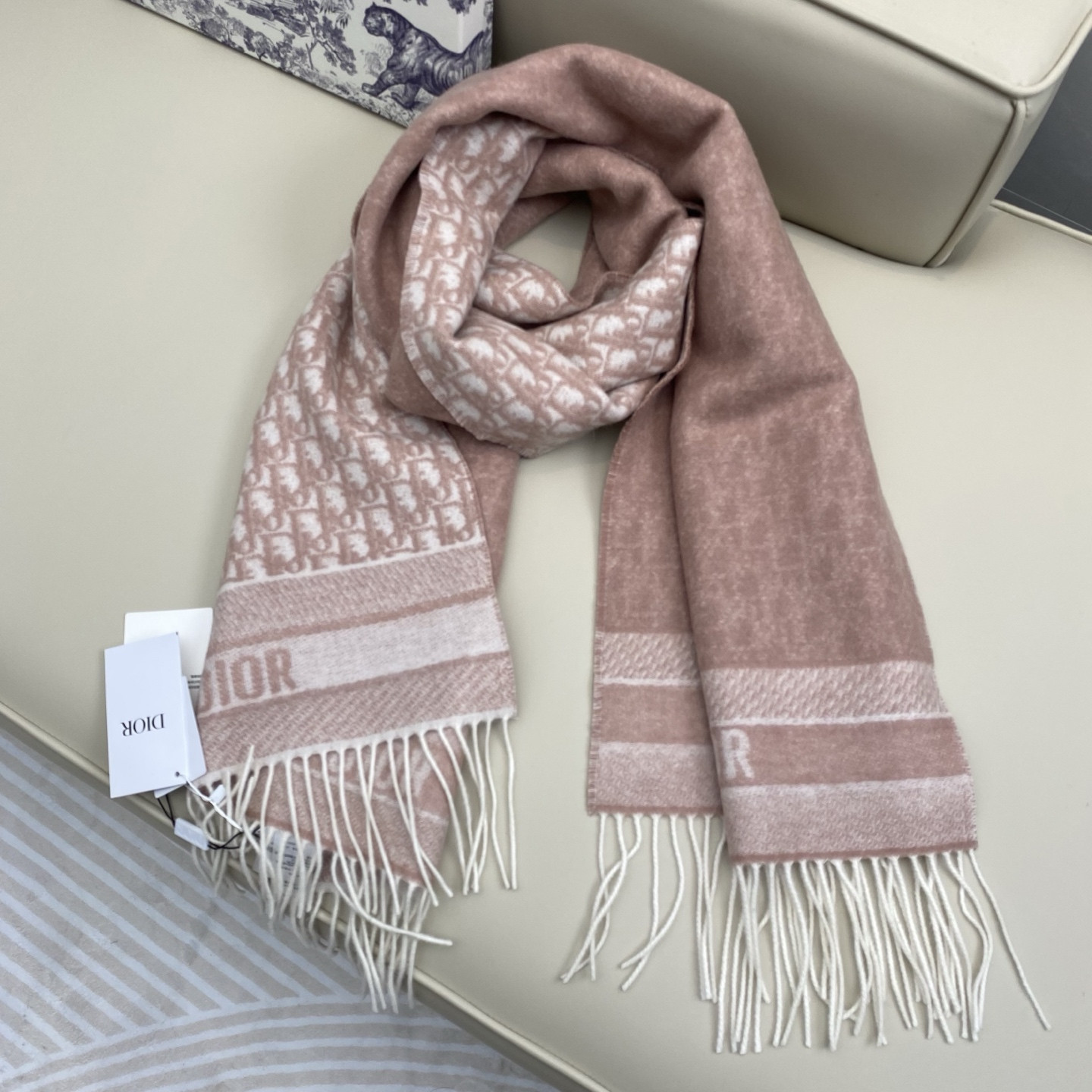 Dior scarf 45x200cm 100% cashmere