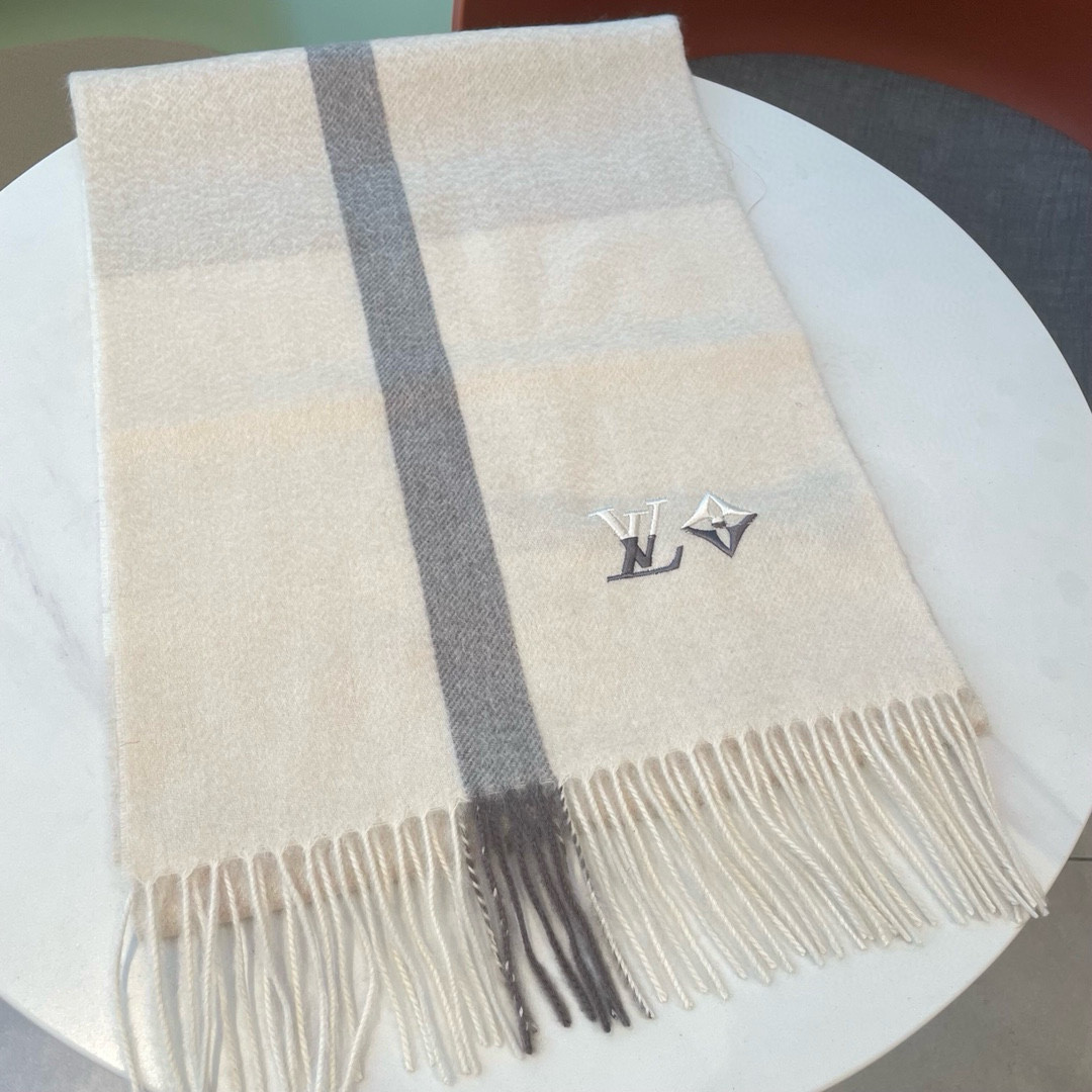 Louis Vuitton scarf 32x180cm 100% cashmere