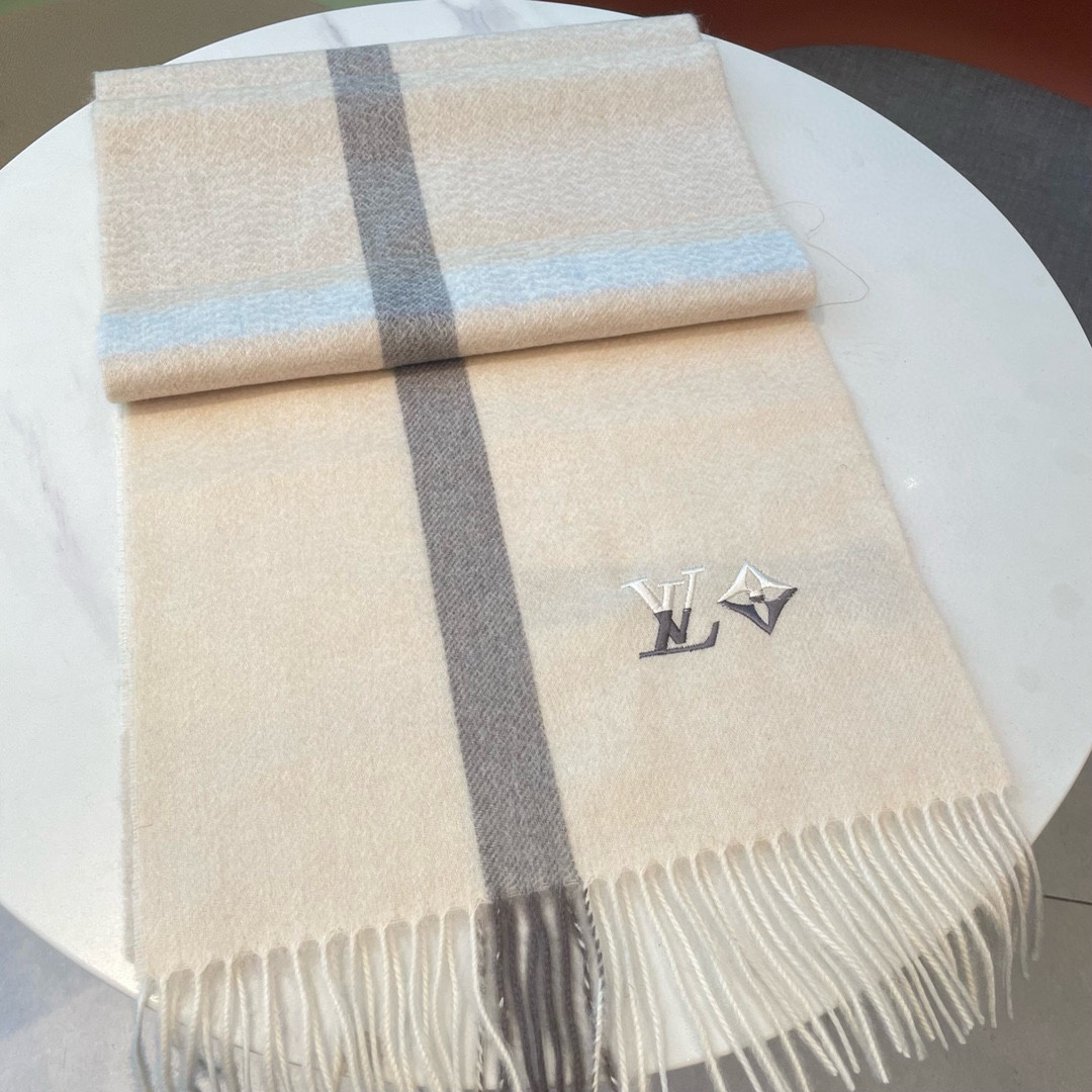 Louis Vuitton scarf 32x180cm 100% cashmere