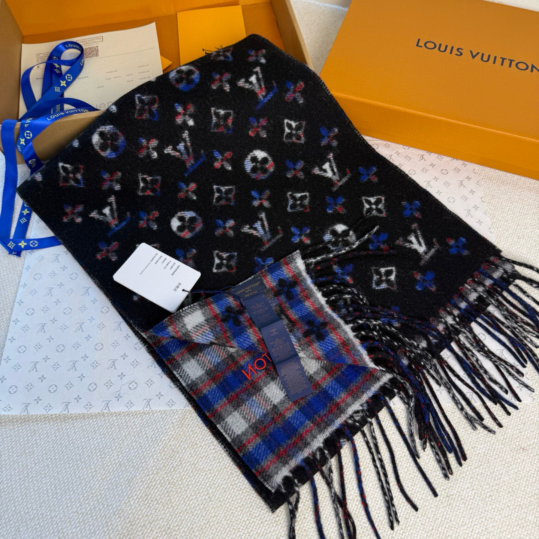 Louis Vuitton Double-sided scarf 35x200cm