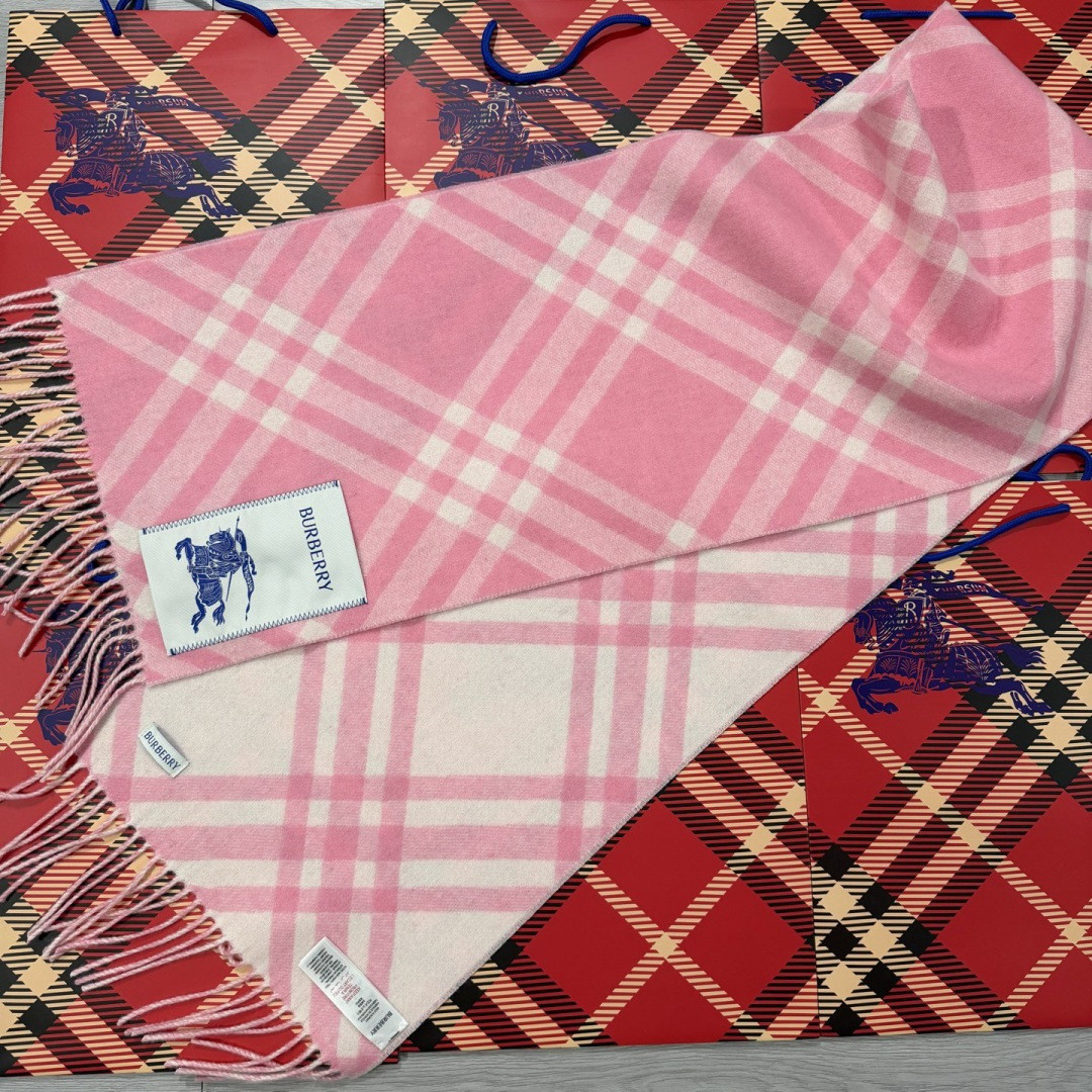 Bv*b*rry scarf 30x180cm 100% cashmere